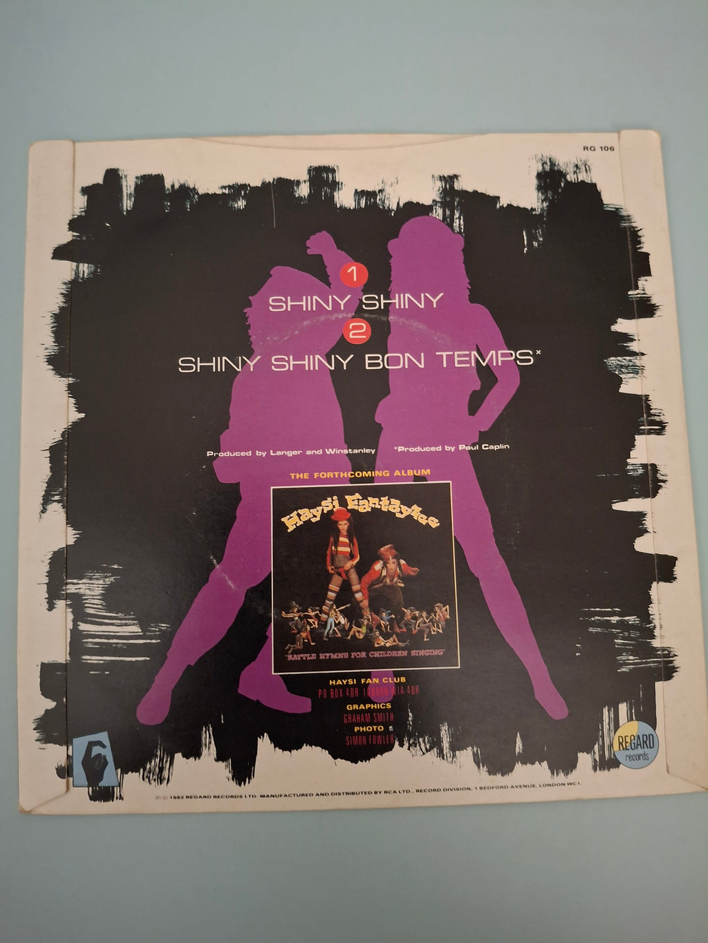 Haysi Fantayzee - Shiny Shiny Original 1983 UK 7" Vinyl Picture Sleeve Single (Regard RG 106)