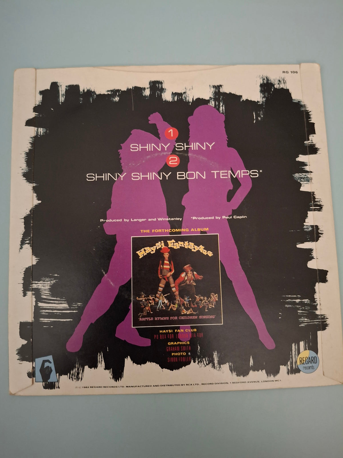 Haysi Fantayzee - Shiny Shiny Original 1983 UK 7" Vinyl Picture Sleeve Single (Regard RG 106)