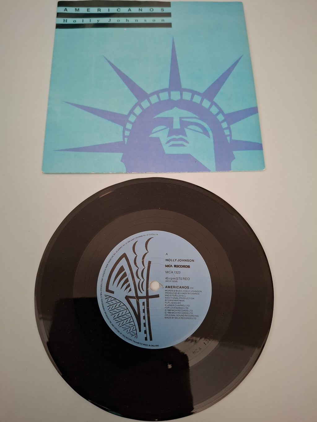 Holly Johnson - Americanos Original 1989 UK 7" Vinyl Picture Sleeve Single (MCA 1323)