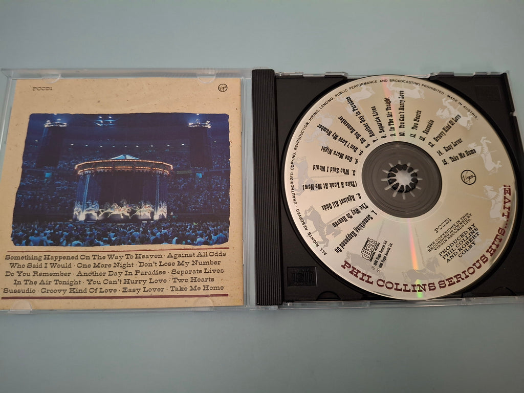 Phil Collins - Serious Hits... Live! Original UK CD Pressing (1990 Virgin PCCD 1)