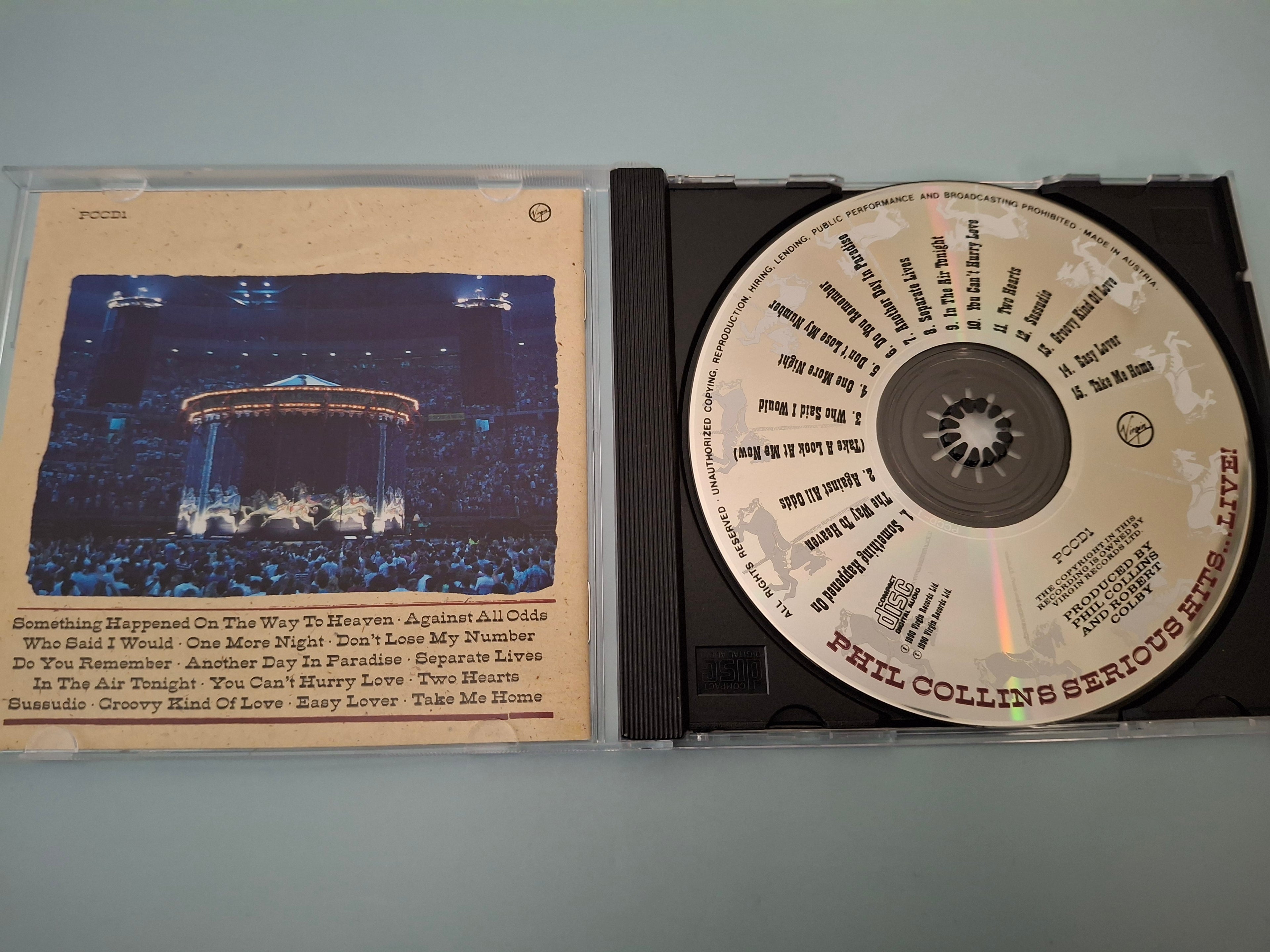 Phil Collins - Serious Hits... Live! Original UK CD Pressing (1990 Virgin PCCD 1)