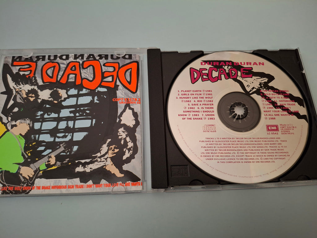 Duran Duran - Decade Original UK CD Pressing (1989 EMI CDP 7 93178 2)