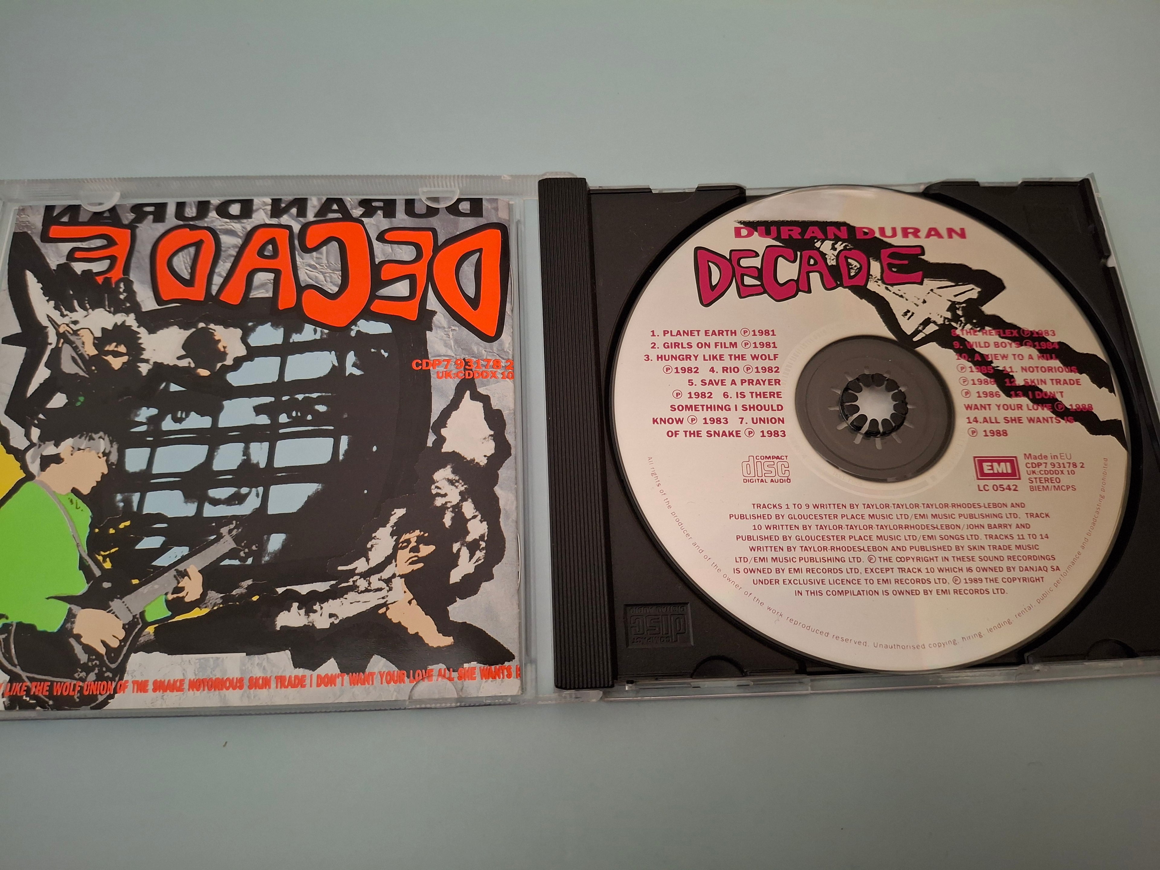 Duran Duran - Decade Original UK CD Pressing (1989 EMI CDP 7 93178 2)