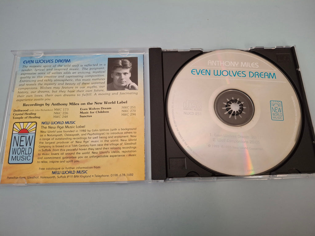 Anthony Miles - Even Wolves Dream Original UK New Age CD Pressing (1993 New World Music NWCD 251)