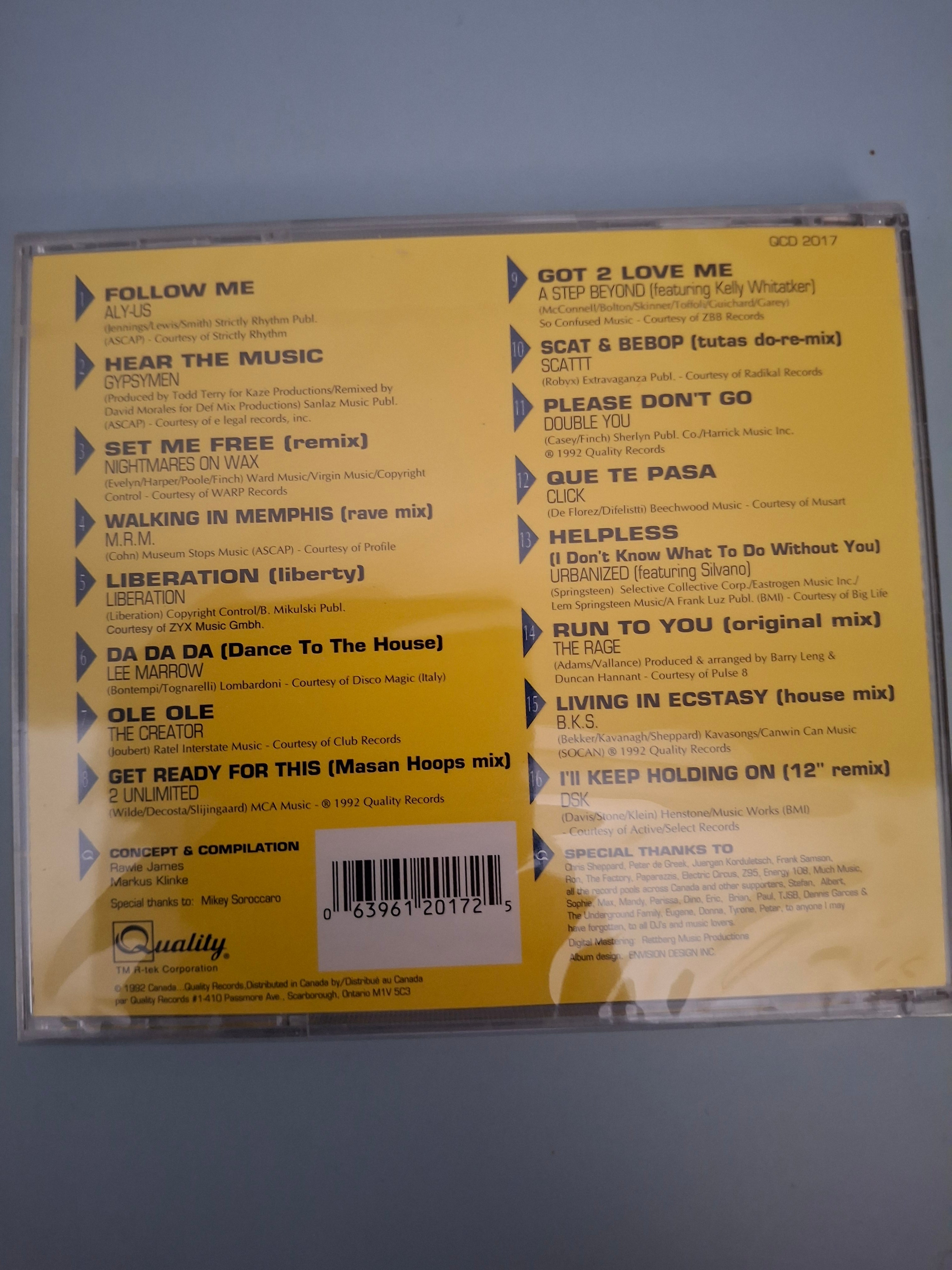 Various Artists - Electric Dance Floor (1992, Quality Records GCD 2017)