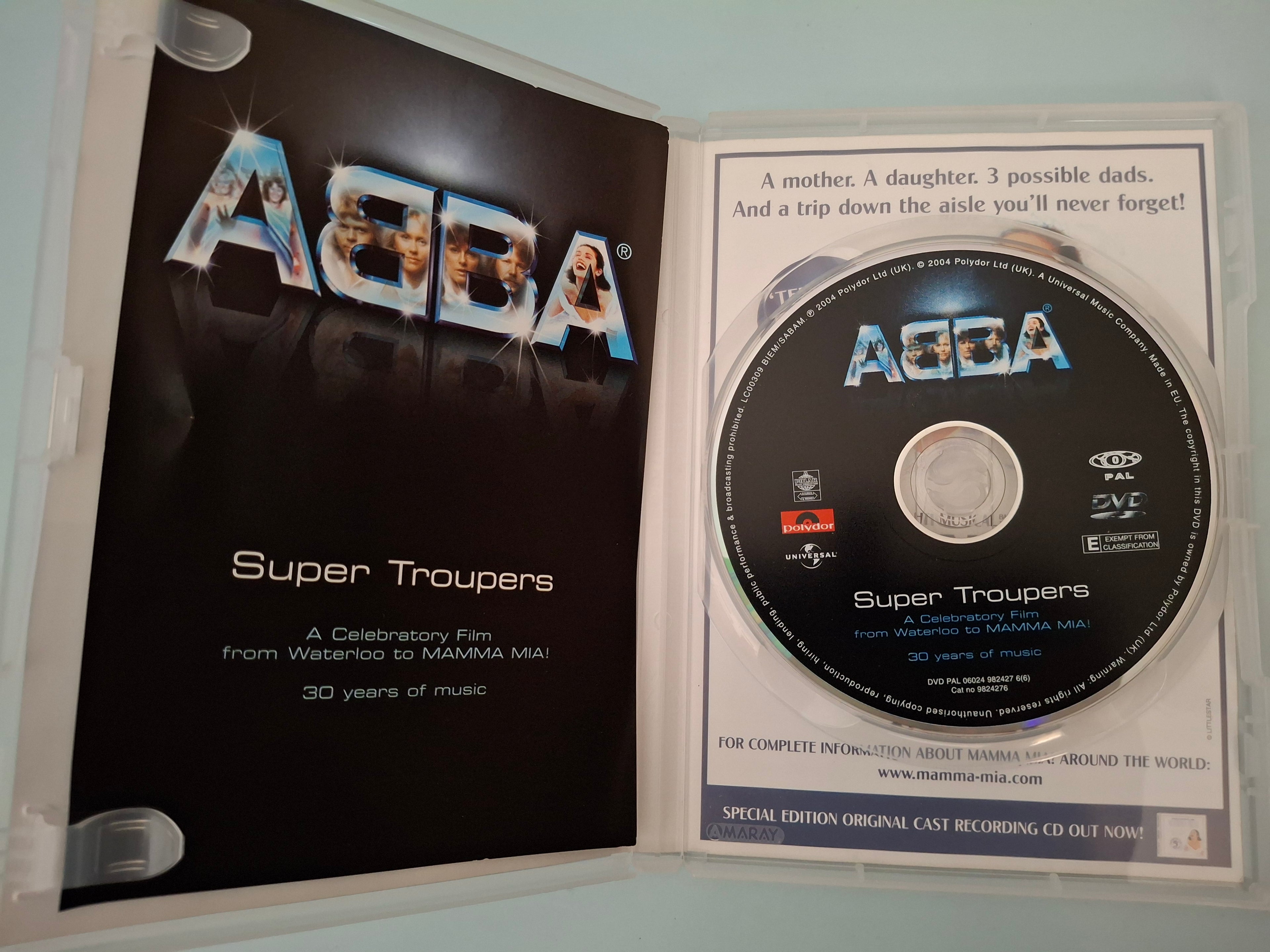 ABBA - Super Troupers: From Waterloo to Mamma Mia! DVD (2004, Polydor 9824276)
