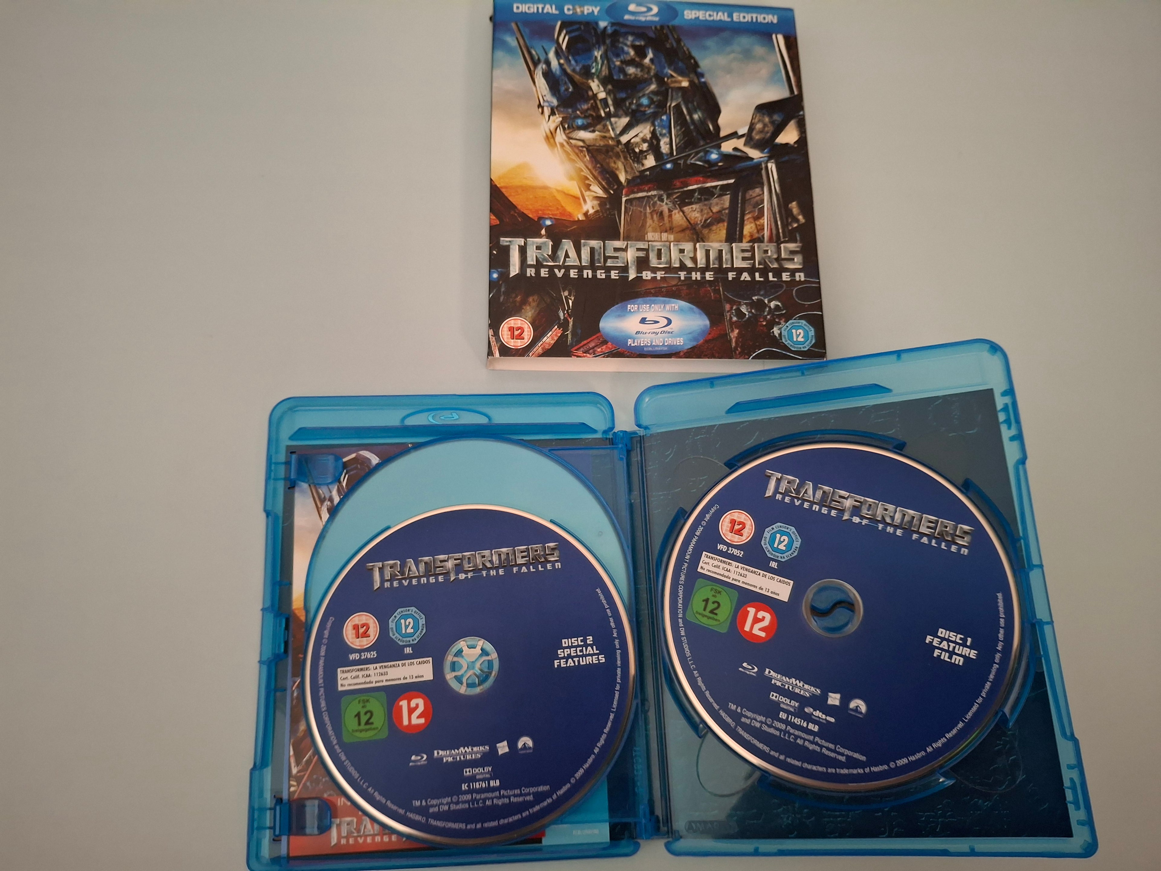 Transformers: Revenge of the Fallen 3-Disc Special Edition Blu-Ray (2009, Paramount 5051368212234)