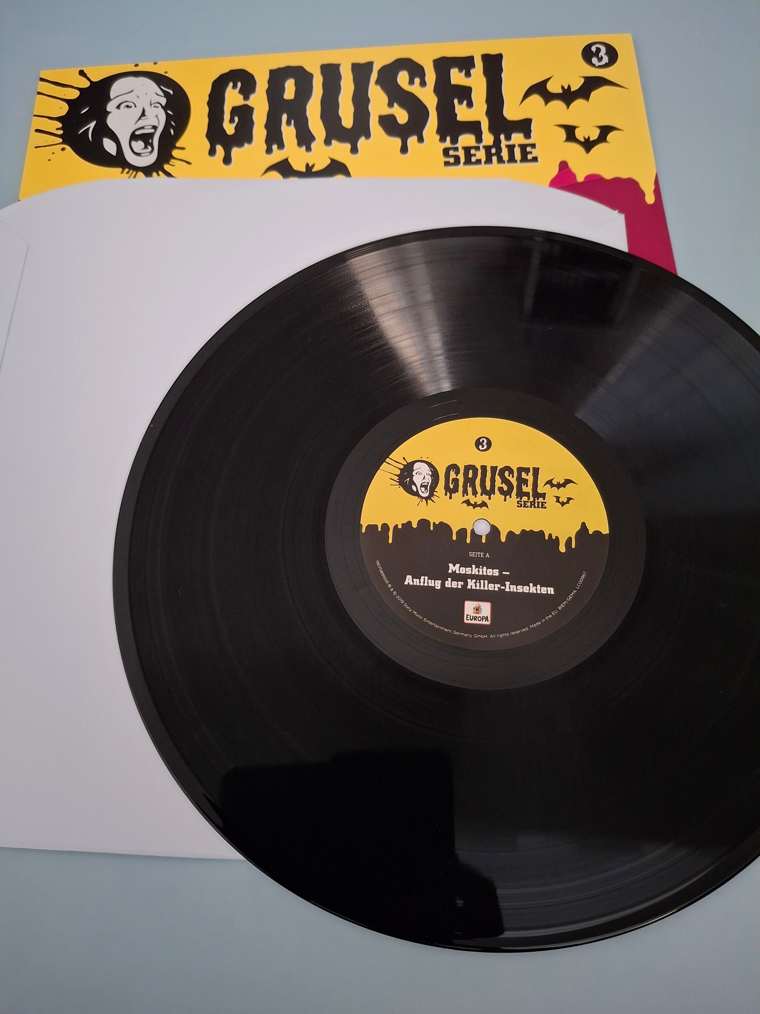 Gruselserie 003: Moskitos - Anflug der Killer-Insekten LP Vinyl (2019, Europa 19075899591)