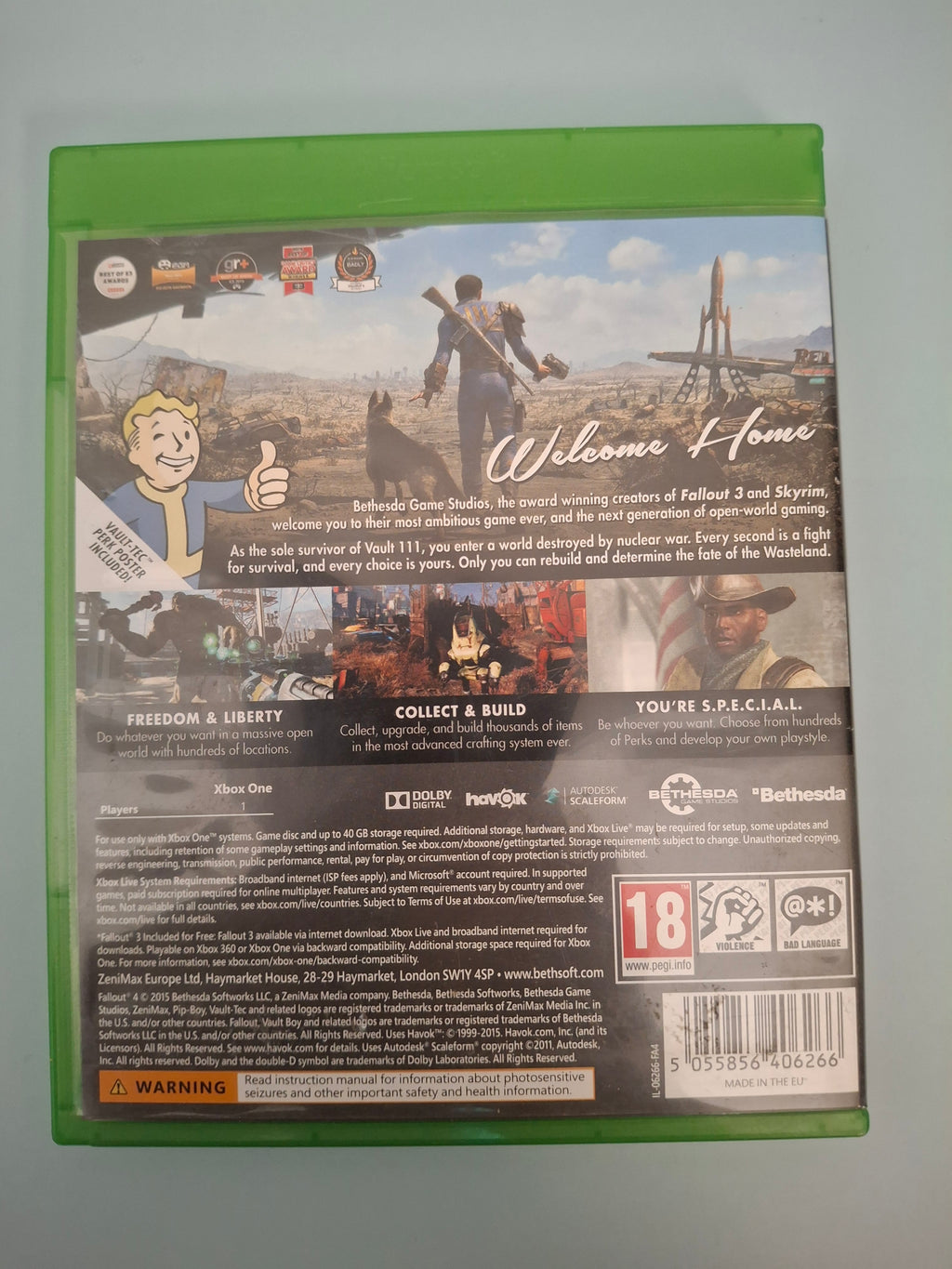 Fallout 4 Xbox One Game (2015, Bethesda)