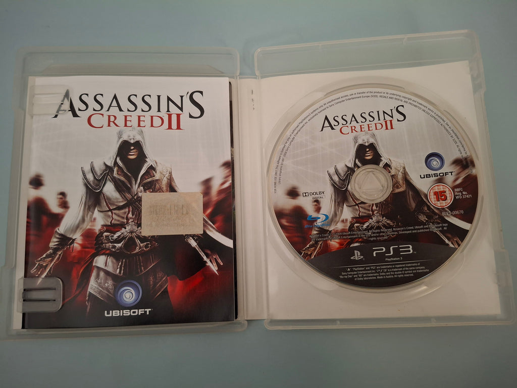 Assassin's Creed II PS3 Game (2009, Ubisoft BLES-00670)