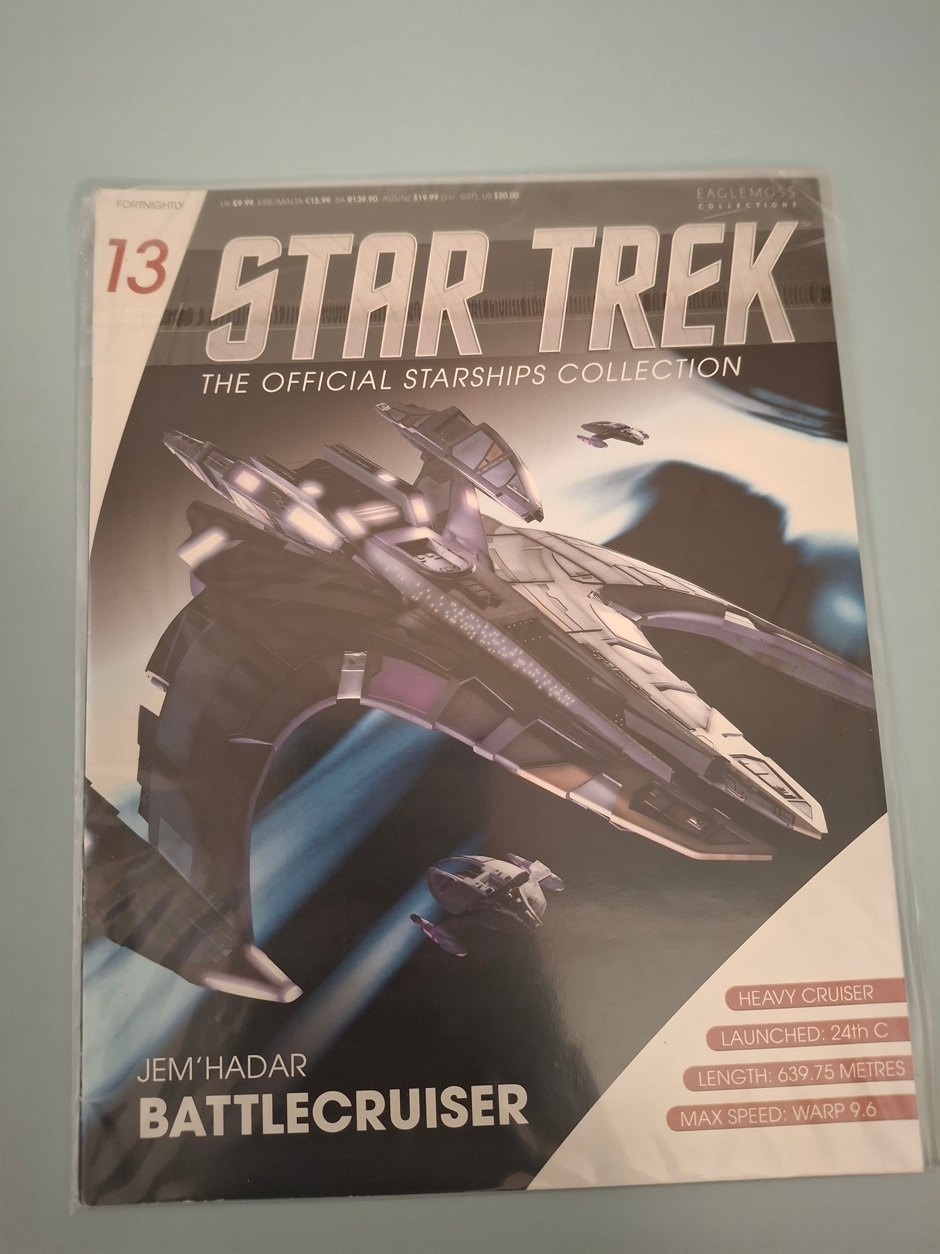 Eaglemoss Star Trek The Official Starships Collection Issue 13 Magazine Only (Jem'Hadar Battlecruiser, Out Of Print)