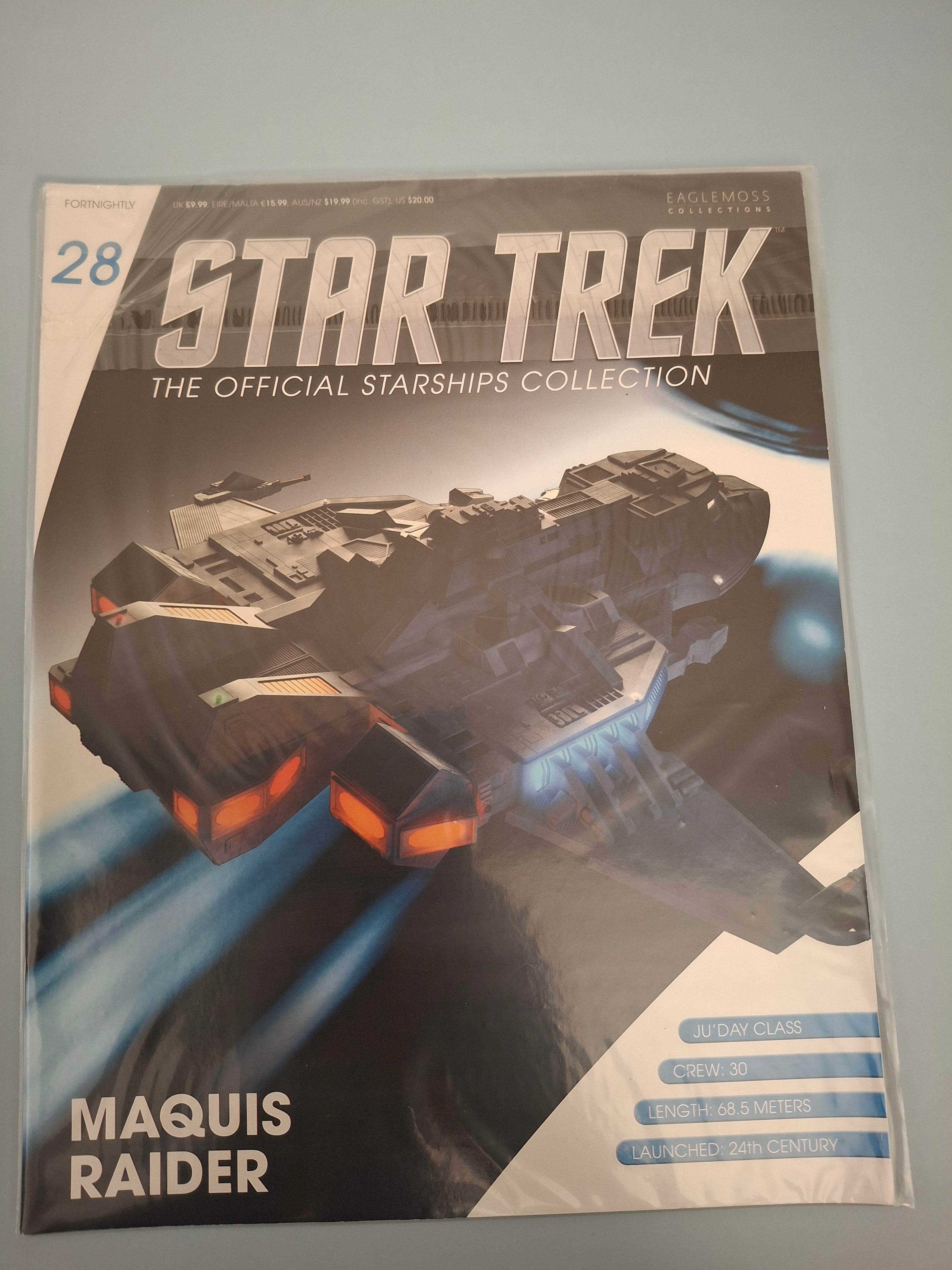 Eaglemoss Star Trek The Official Starships Collection Issue 28 Magazine Only (Maquis Raider, Out Of Print)