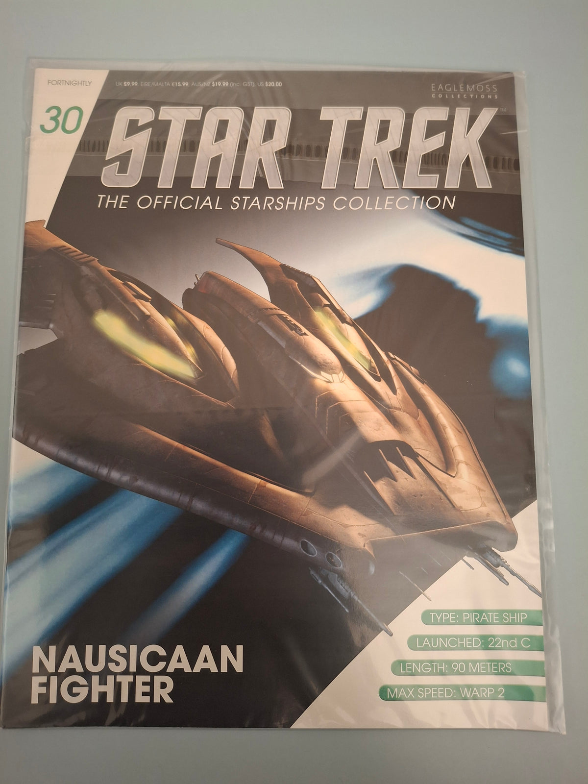 Eaglemoss Star Trek The Official Starships Collection Issue 30 Magazine Only (Nausicaan Fighter, Out Of Print)