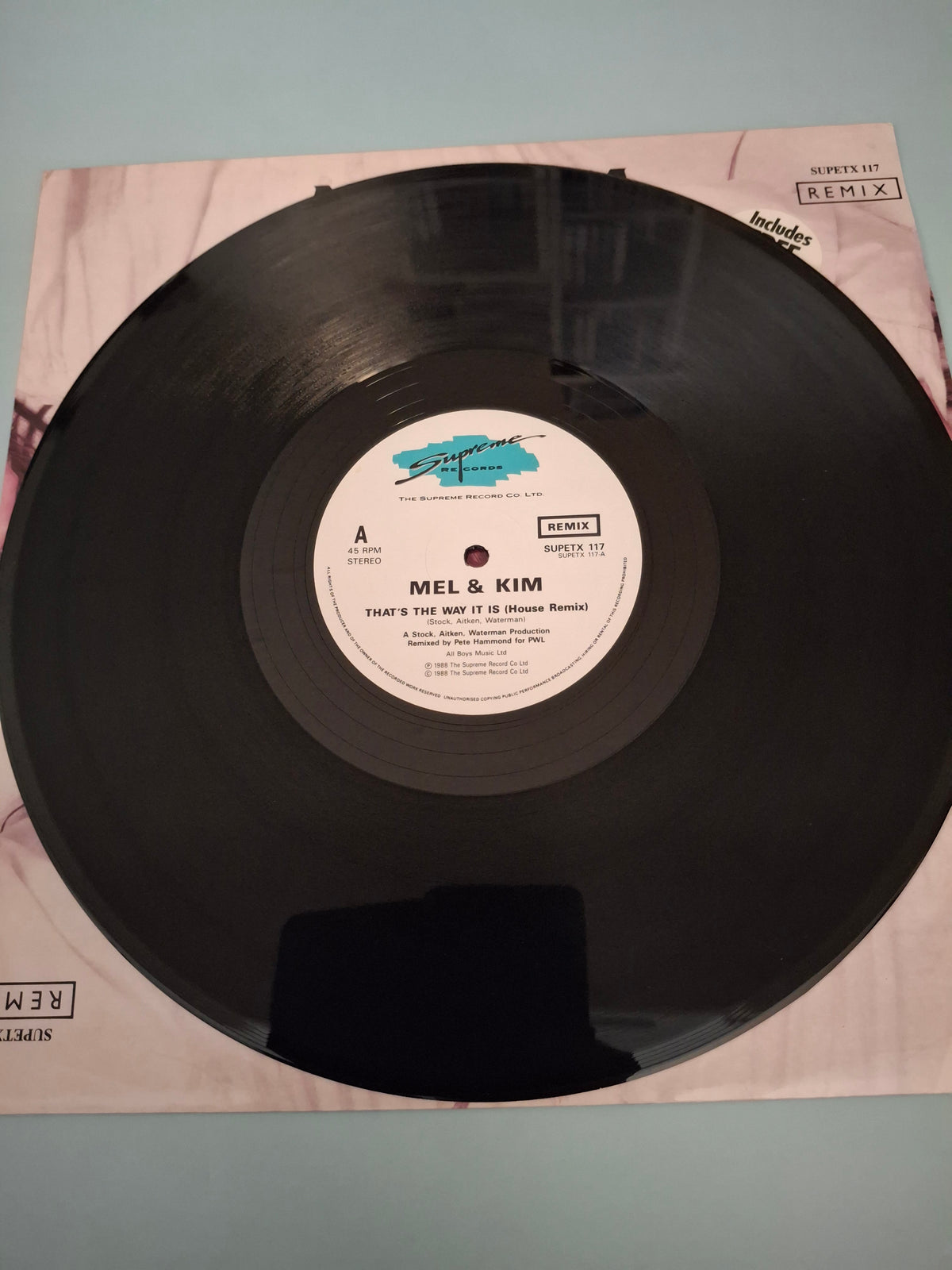 Mel & Kim - That's The Way It Is Rare 12" Remix Maxi Single (UK Pressing, 1988, Supreme Records SUPETX 117)