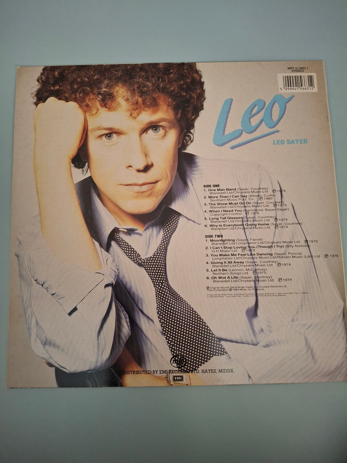Leo Sayer - Leo Greatest Hits Compilation Album (UK Vinyl LP, 1984, MFP 41 5663 1)