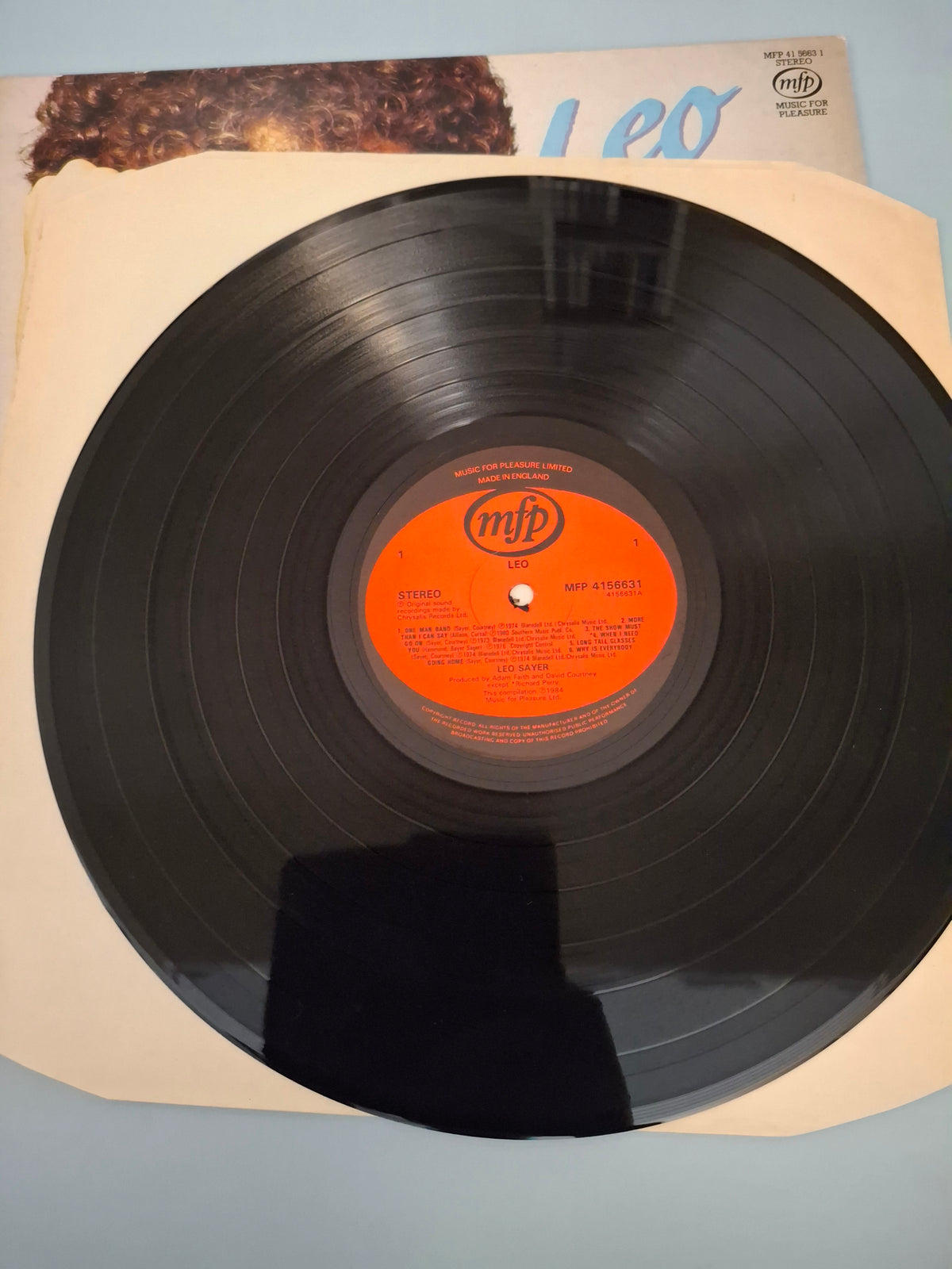 Leo Sayer - Leo Greatest Hits Compilation Album (UK Vinyl LP, 1984, MFP 41 5663 1)