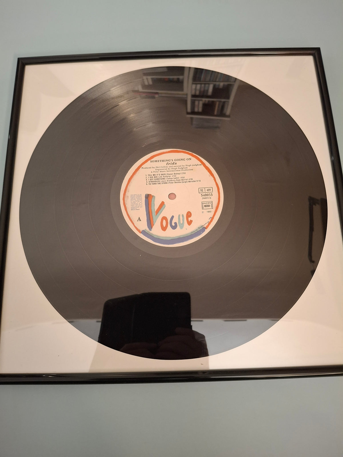 Frida - Something's Going On Framed 12" Vinyl Record (French Pressing, Vogue 540033, Acrylic Glazing Frame)