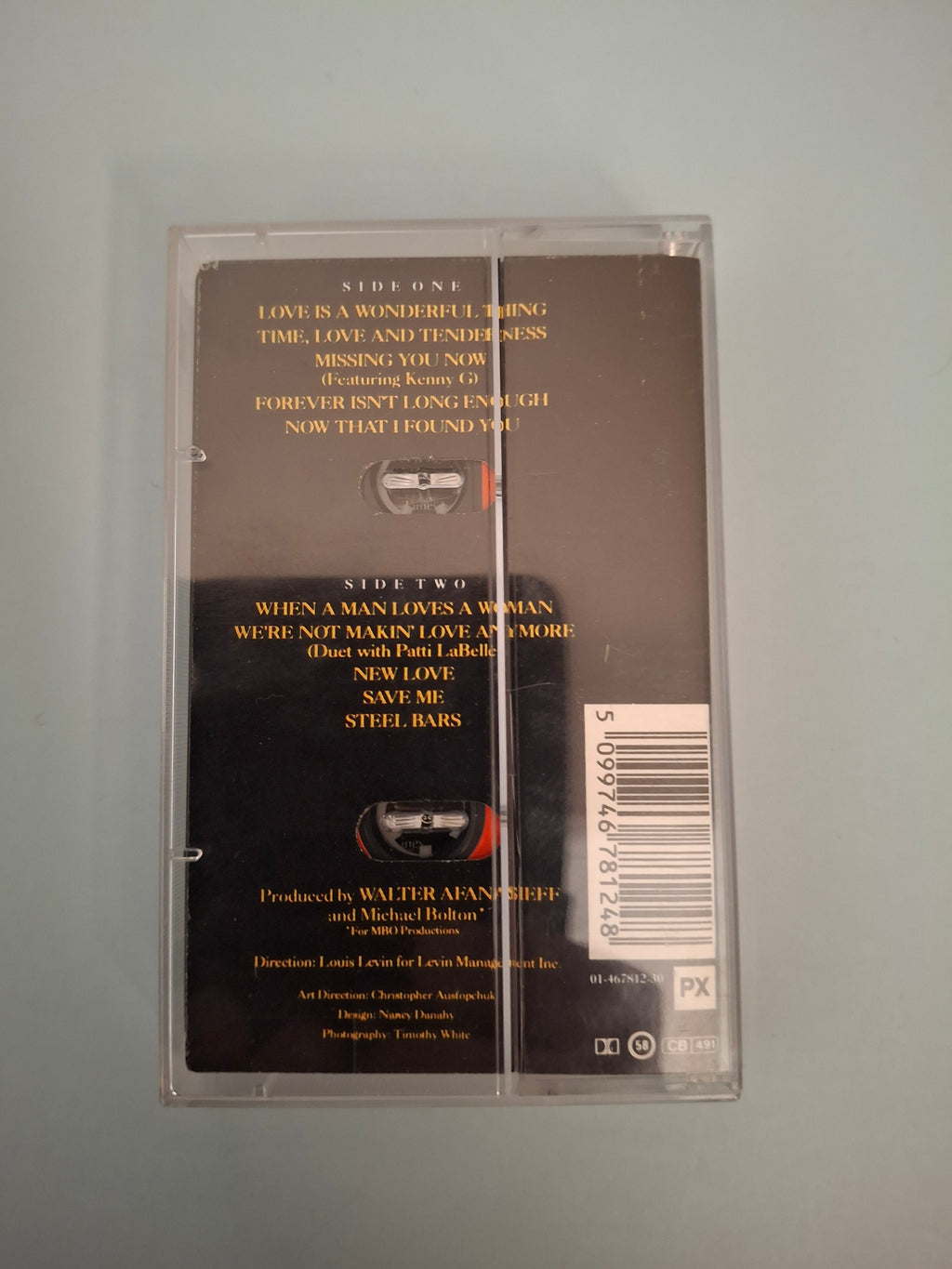 Michael Bolton - Time, Love & Tenderness Vintage Cassette Album (UK & Europe, 1991, 467812 4)