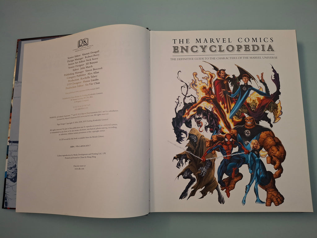 The Marvel Comics Encyclopedia Updated And Expanded Hardback Book 2009 DK (ISBN 9781405344157)