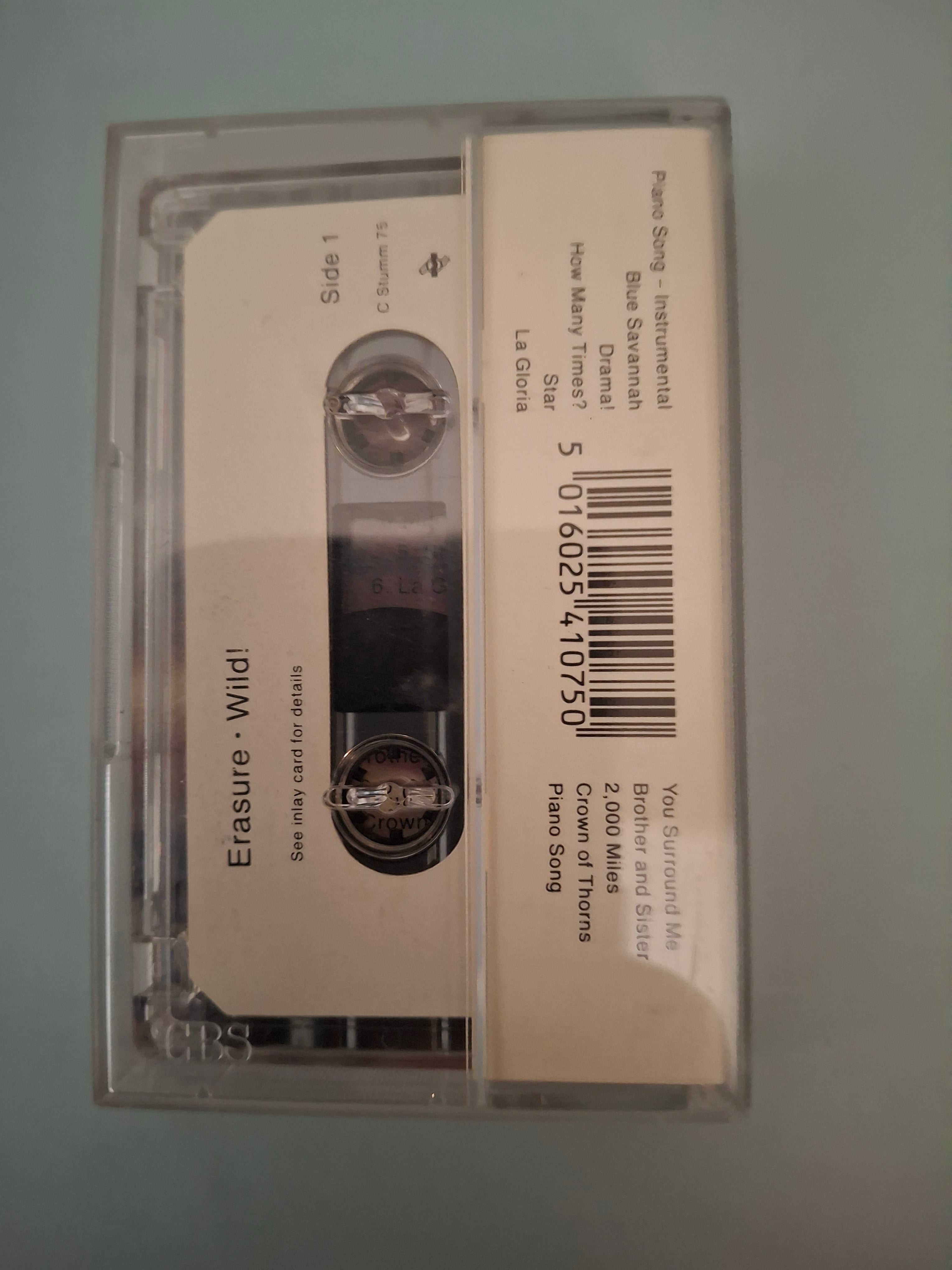 Erasure - Wild! Cassette Tape Album 1989 UK First Pressing (C Stumm 75)