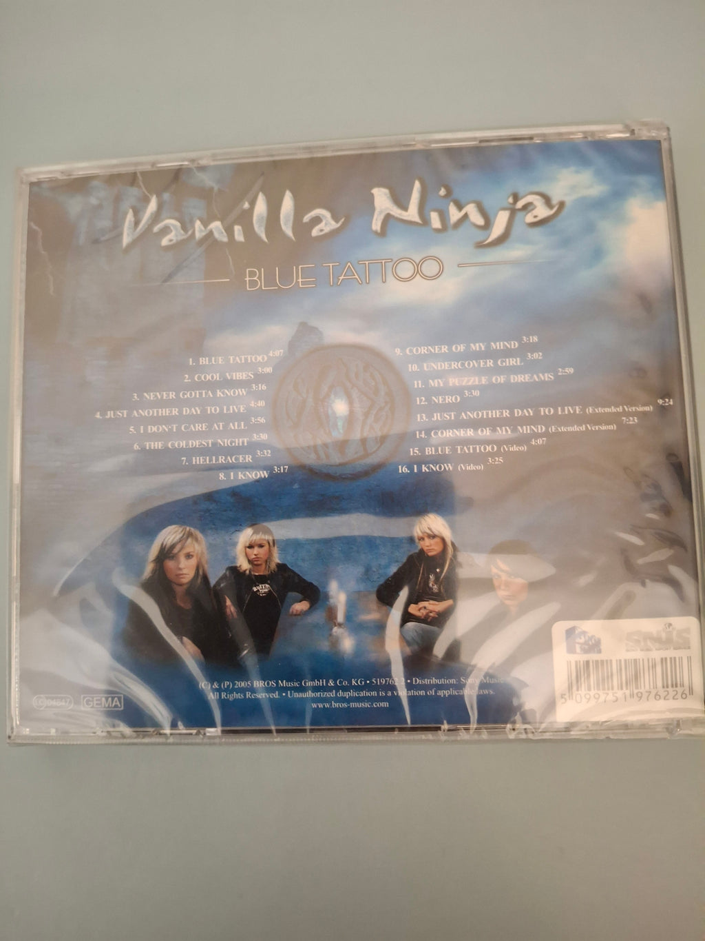 Vanilla Ninja - Blue Tattoo CD Album 2005 German Import New & Sealed (5099251976226)