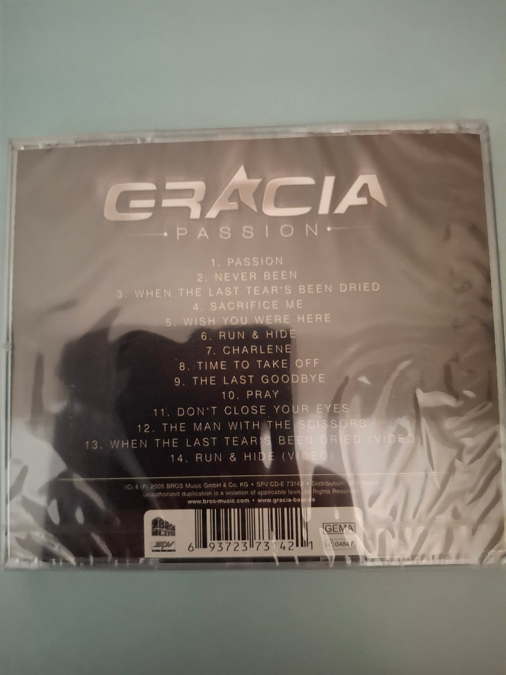 Gracia - Passion CD Album 2005 German Import New & Sealed (693723731421)