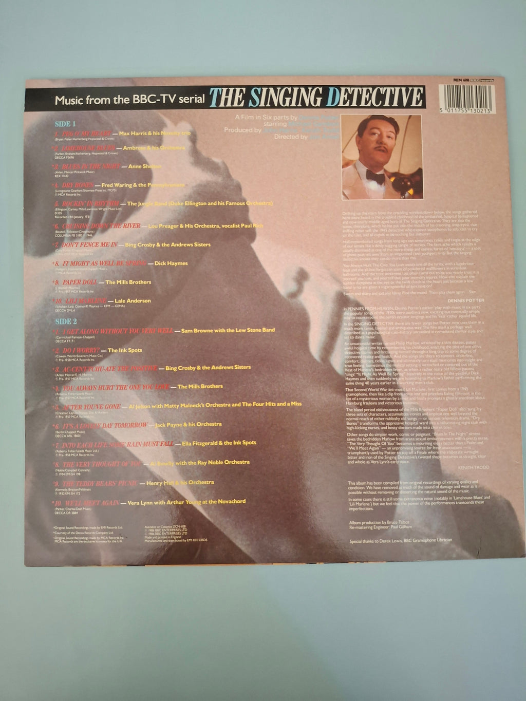 The Singing Detective: Music From The BBC-TV Serial Vinyl LP (1986, REN 608)
