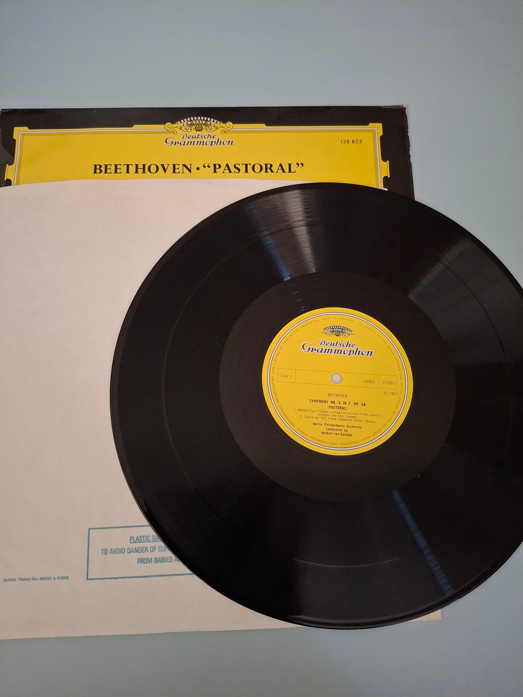 Beethoven: Symphony No. 6 "Pastoral" Vinyl LP - Herbert von Karajan, Berlin Philharmonic (1962, 138 805)