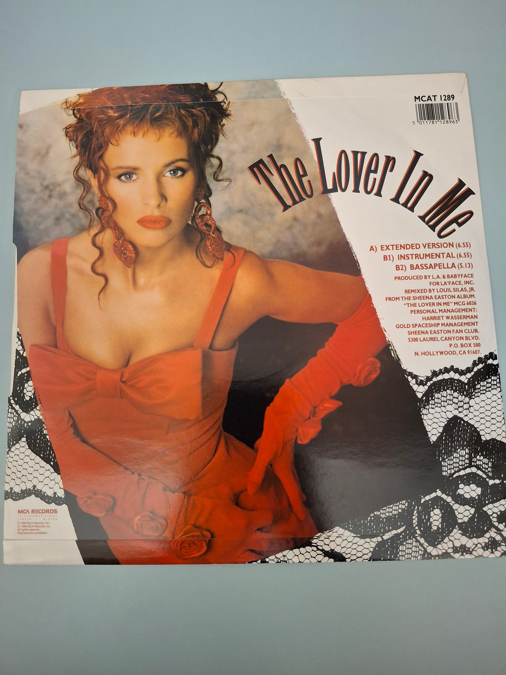 Sheena Easton: The Lover In Me 12" Vinyl Maxi Single (1988, MCAT 1289)