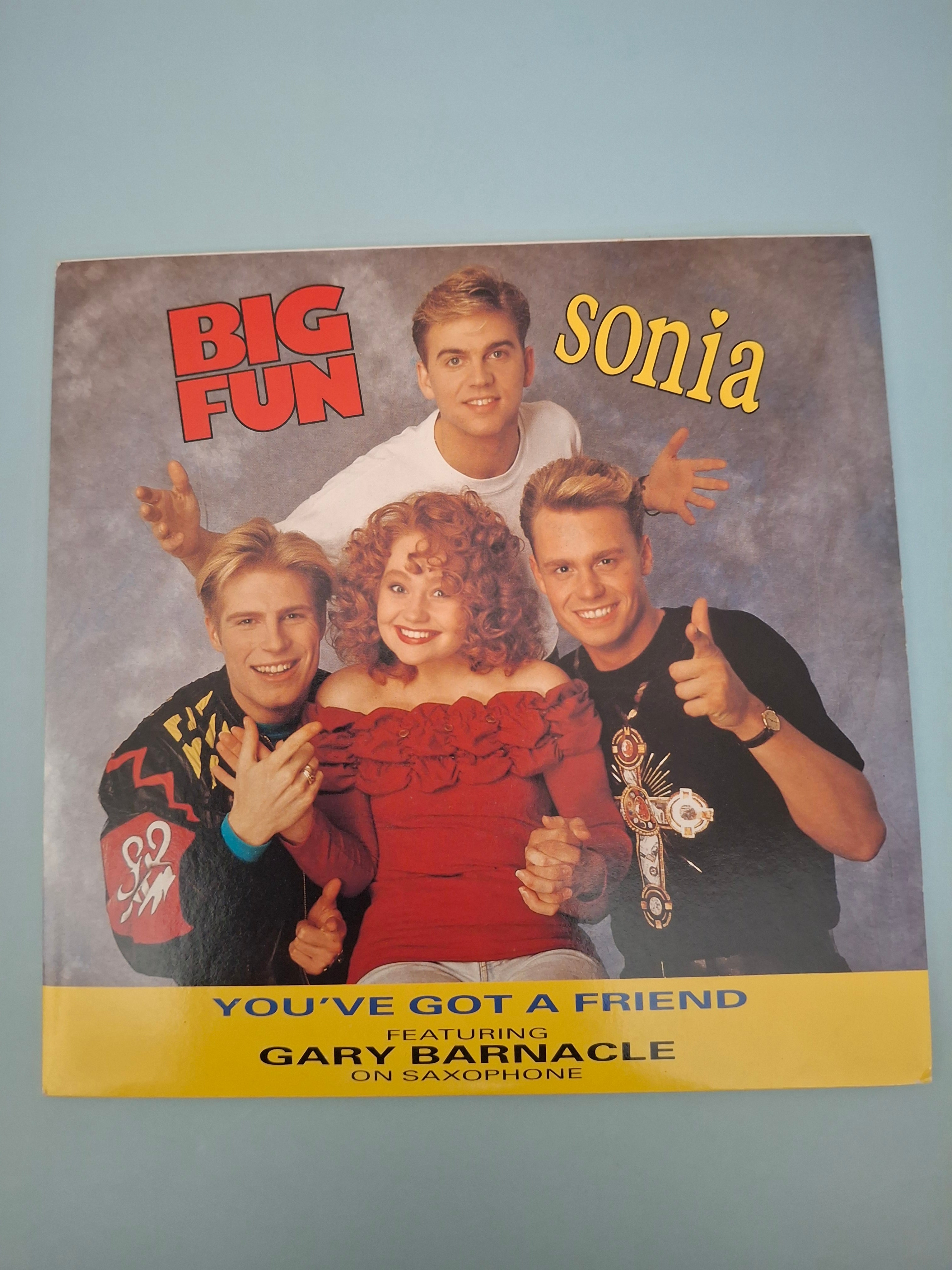 Big Fun and Sonia: You've Got A Friend 7" Vinyl Single (1990, CHILD 90)