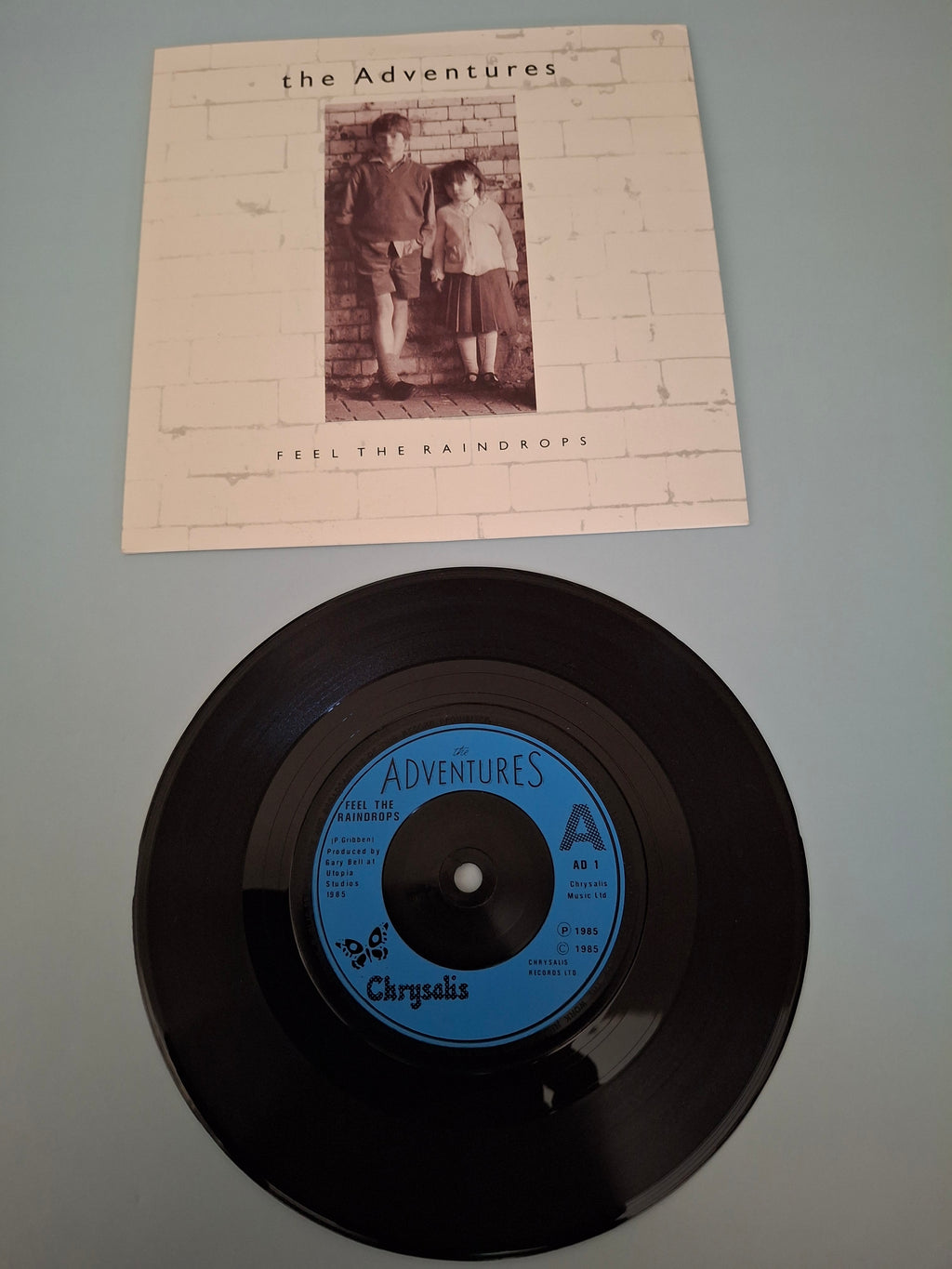 The Adventures: Feel The Raindrops 7" Vinyl Single (1985, AD 1)