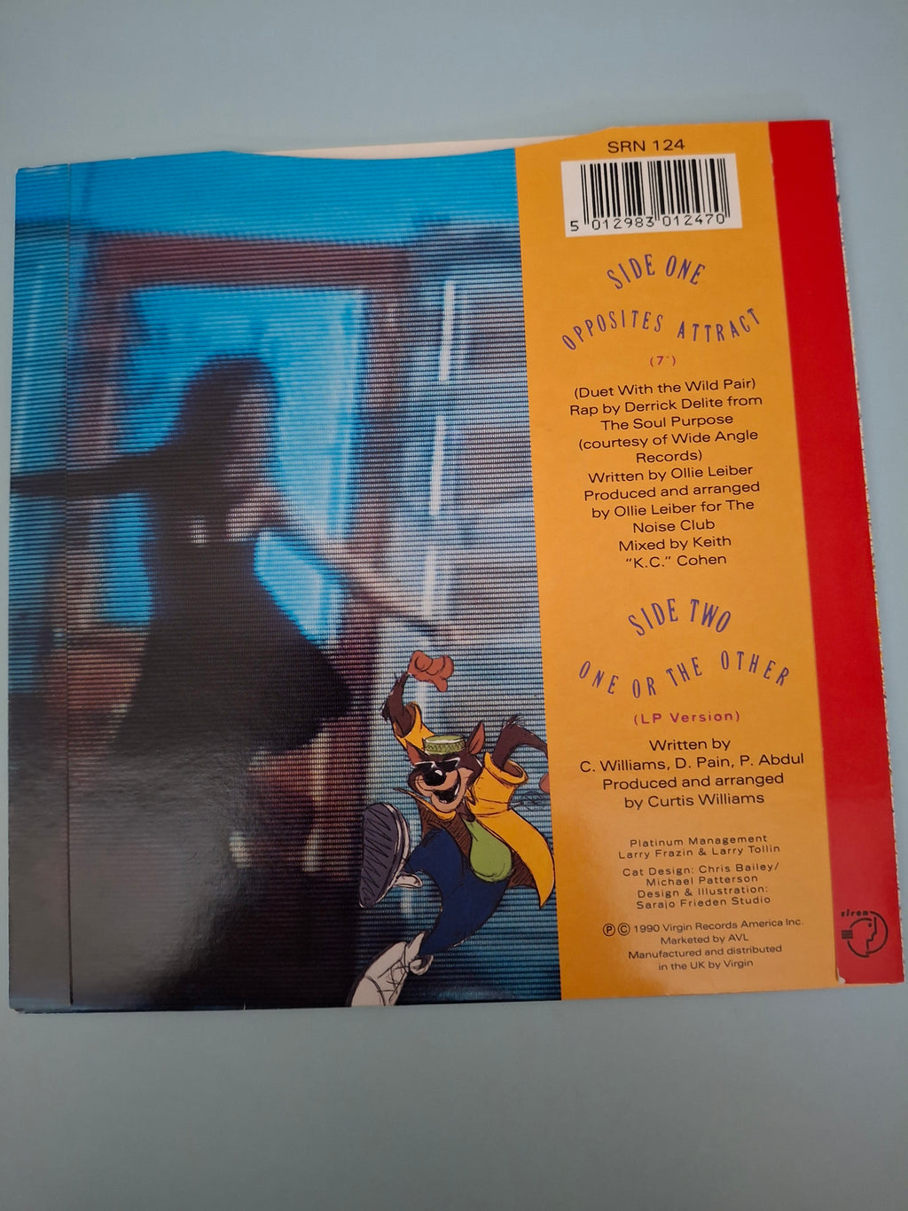 Paula Abdul: Opposites Attract 7" Vinyl Single (1990, SRN 124)