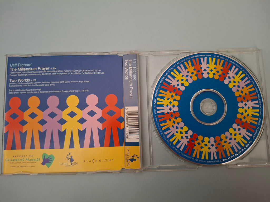 Cliff Richard - The Millennium Prayer (UK & Europe 1999 Original CD Single, Papillon Records, Cat No. PROMISECD1)