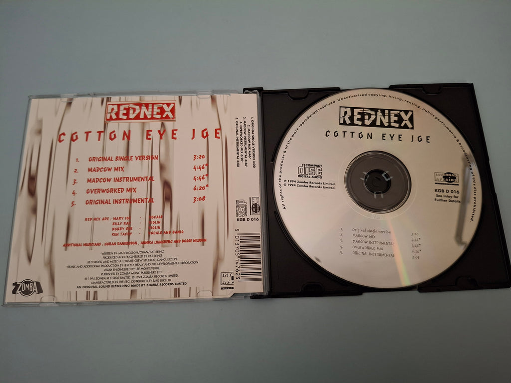 Rednex - Cotton Eye Joe (UK 1994 Original CD Single, Internal Affairs / Zomba, Cat No. KGB D 016)