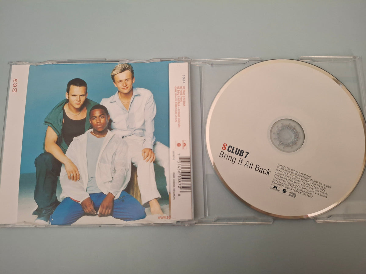 S Club 7 - Bring It All Back (UK 1999 Original CD2 Single with Postcards, Polydor, Cat No. 561 087-2)