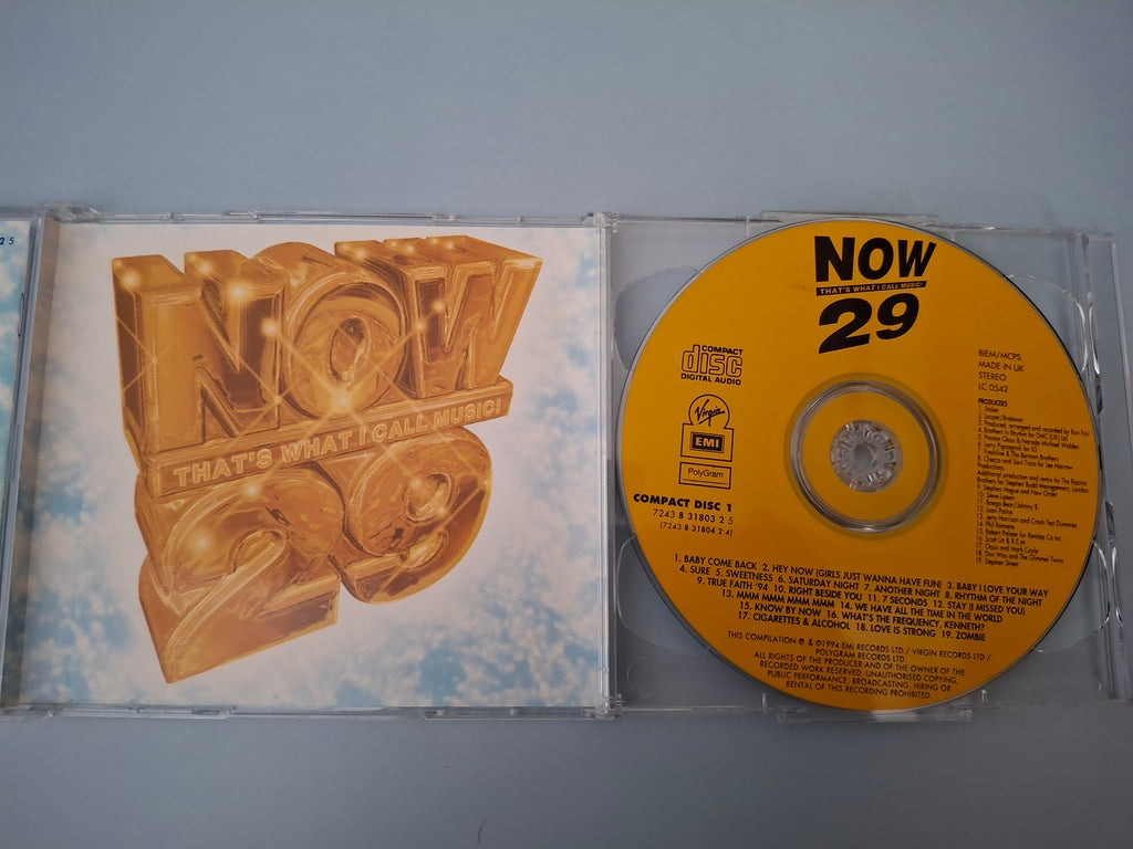 Various Artists - Now That's What I Call Music! 29 (UK 1994 Original 2CD Compilation Fatbox, EMI/Virgin/PolyGram, Cat No. 7243 8 31803 2 5)