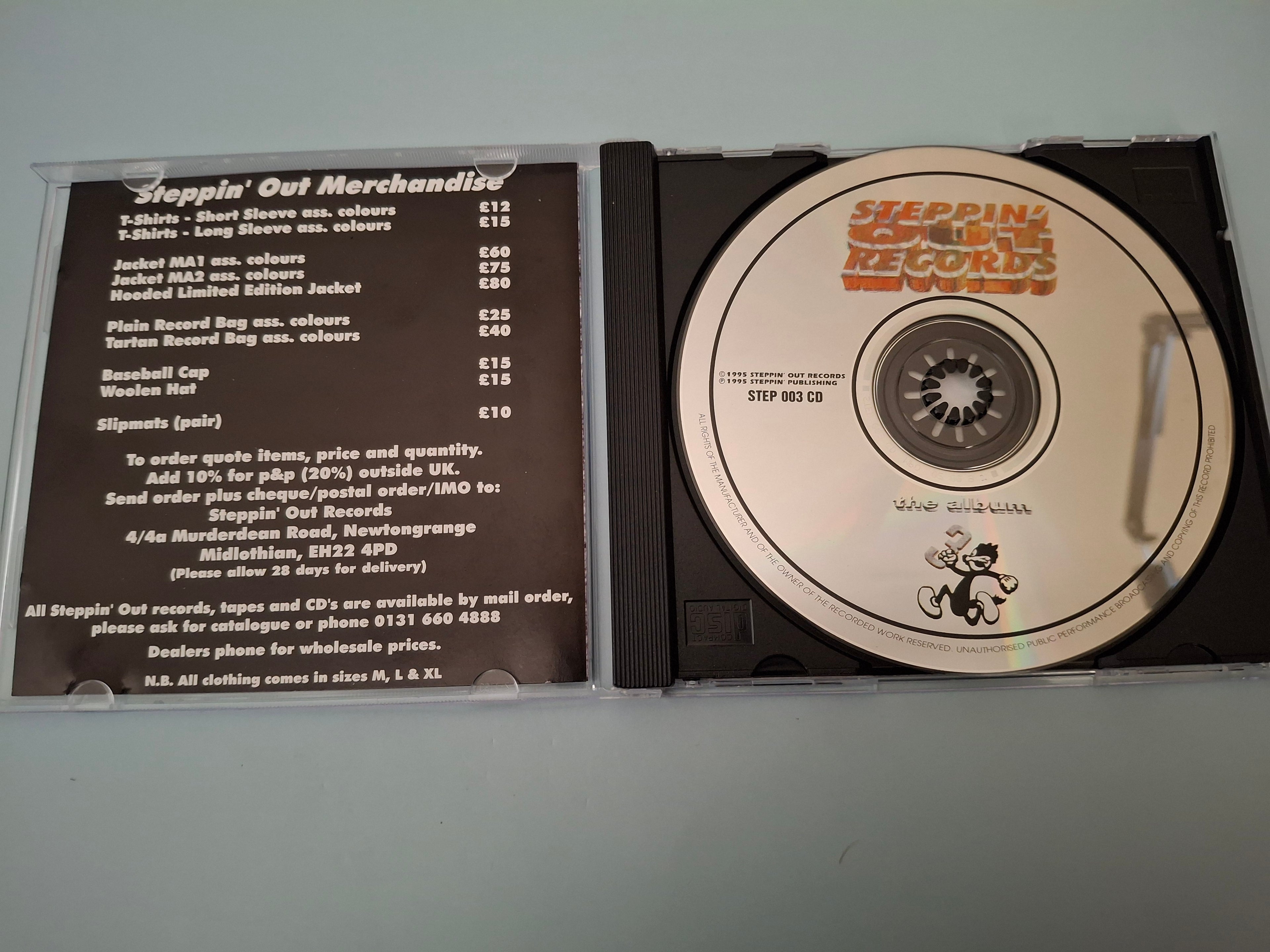 Various Artists - Steppin' Out Records The Album 3 (UK 1995 Original Mixed CD Compilation, Steppin' Out Records, Cat No. STEP 003 CD)