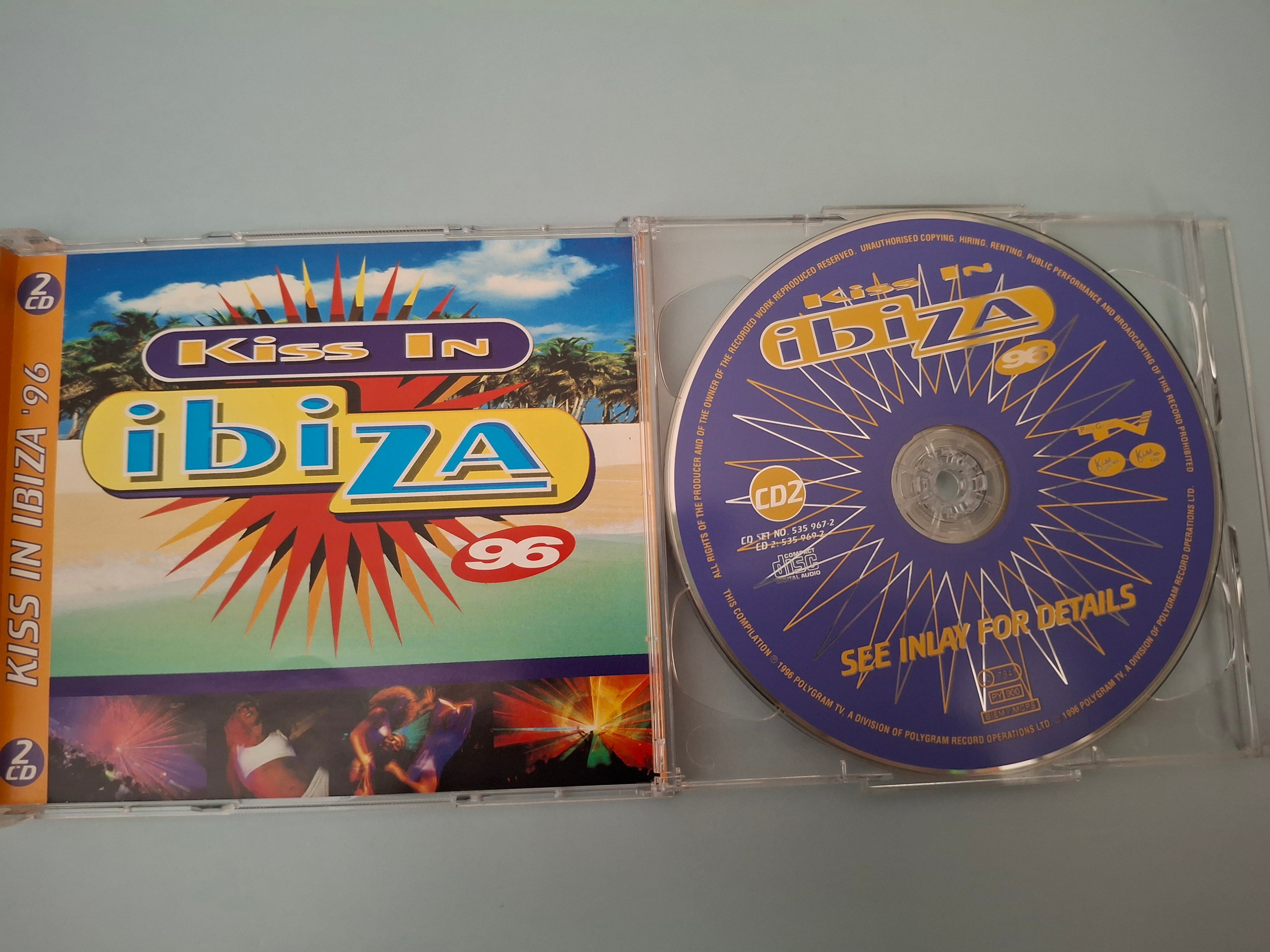 Various Artists - Kiss In Ibiza '96 (UK 1996 Original 2CD Compilation, Polygram TV / Kiss 102, Cat No. 535 967-2)