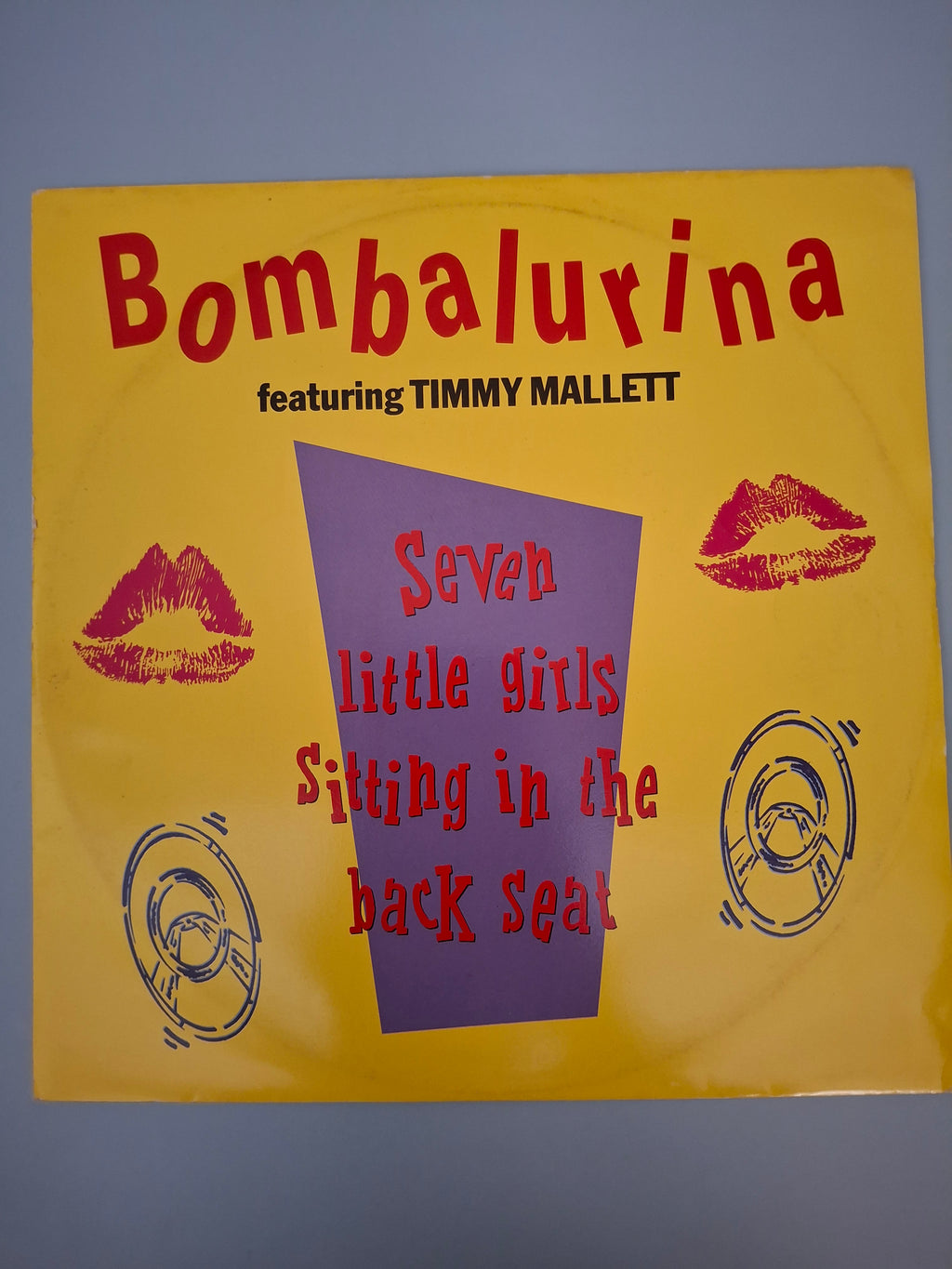 Bombalurina Featuring Timmy Mallett - Seven Little Girls (Sitting In The Back Seat) (UK 1990 Original 12" Maxi-Single, Polydor/Carpet Records, Cat No. CRPTX 2)