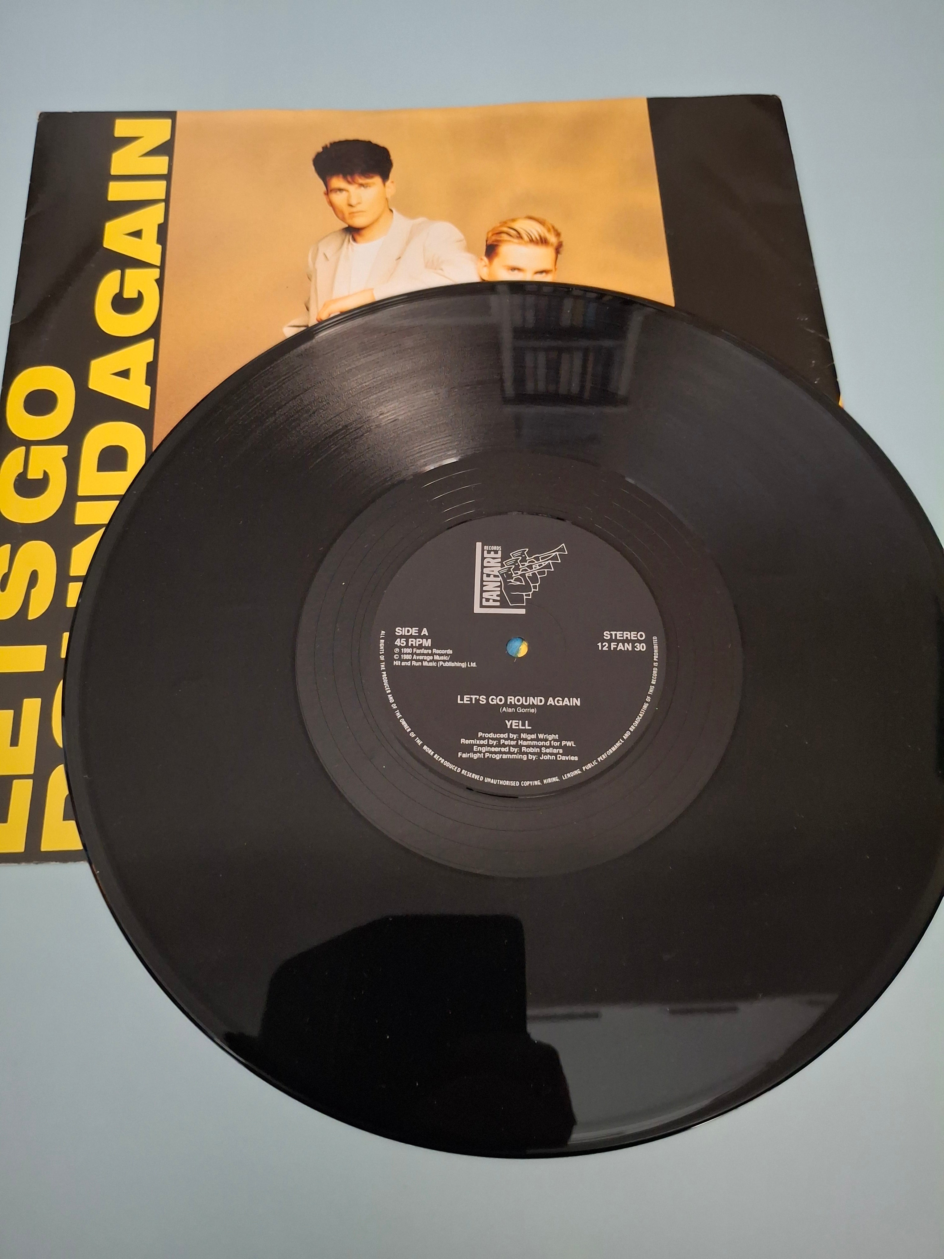 Yell! - Let's Go Round Again (UK 1990 Original 12" Maxi-Single, Fanfare Records, Cat No. 12 FAN 30)