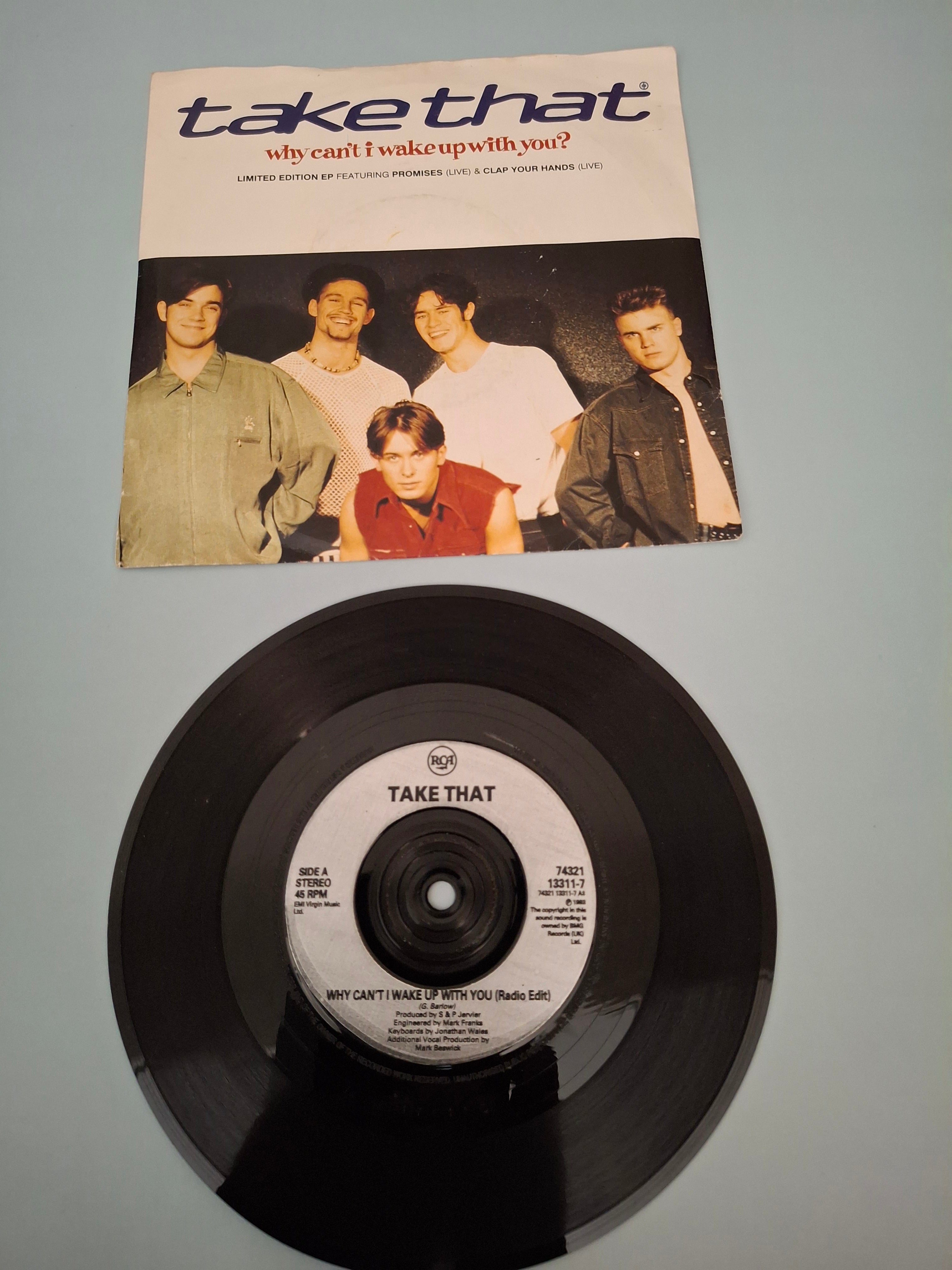 Take That - Why Can't I Wake Up With You? (UK 1993 Original Limited Edition 7" Vinyl EP, RCA, Cat No. 74321 13311 7)