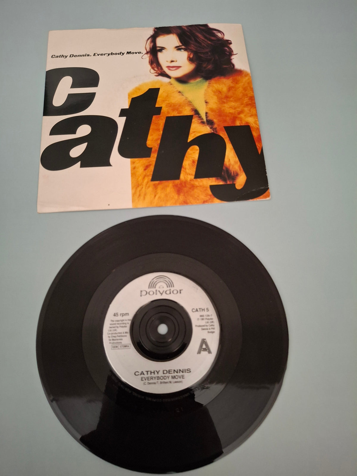 Cathy Dennis - Everybody Move (UK 1991 Original 7" Vinyl Single, Polydor, Cat No. CATH 5)