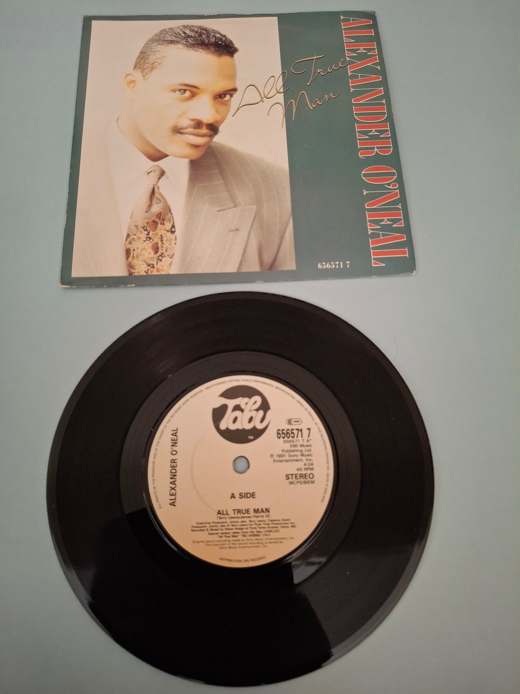 Alexander O'Neal - All True Man - 1991 UK 7" Vinyl Single (Tabu, 656571 7)