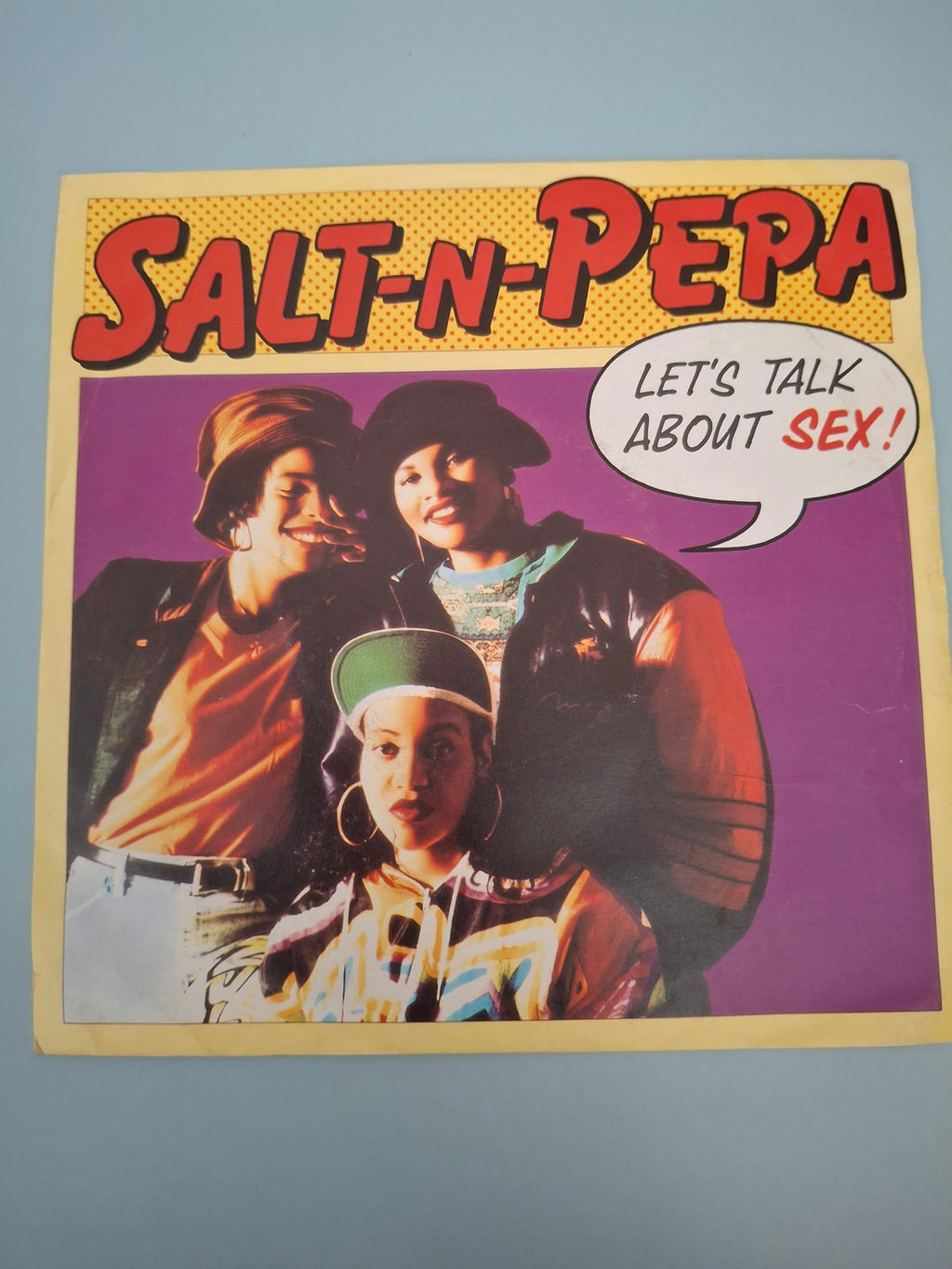 Salt-N-Pepa - Let's Talk About Sex! - 1991 UK 7" Vinyl Single (FFRR, F 162)