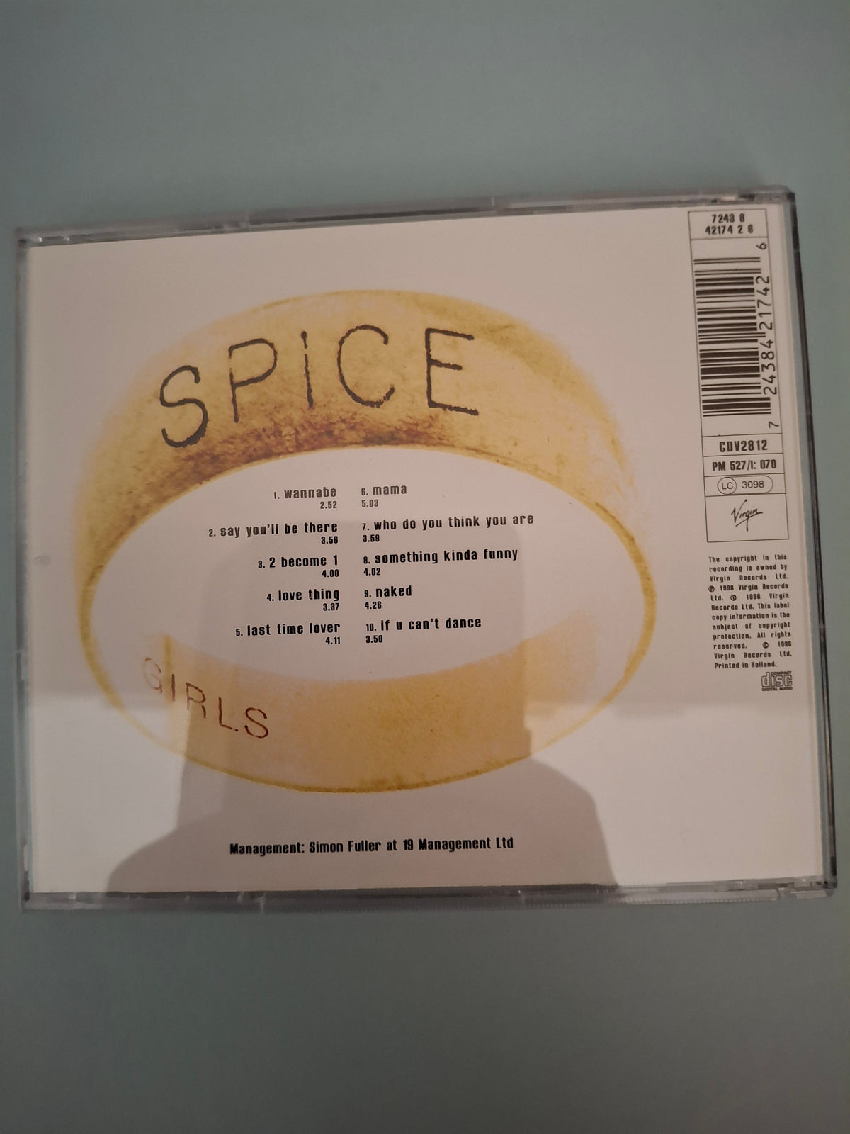 Spice Girls - Spice - 1996 UK & Europe Original CD Album (Virgin, CDV2812)