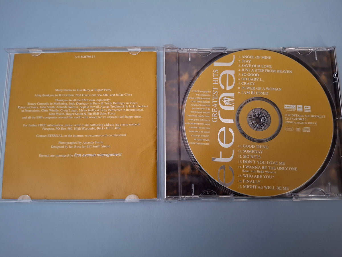 Eternal - Greatest Hits - 1997 UK Original CD Album (EMI / 1st Avenue, 7243 8 21798 2 5)