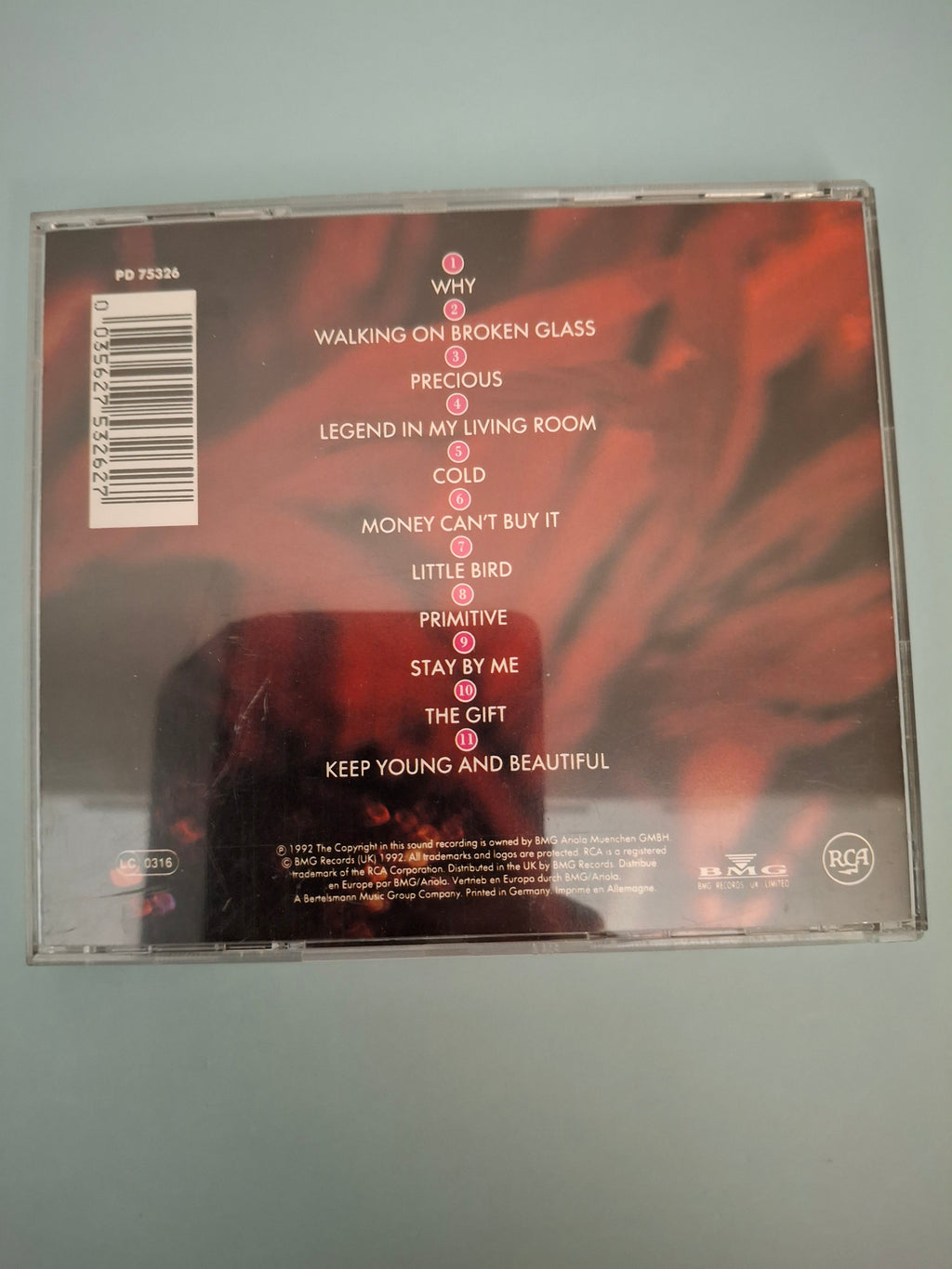 Annie Lennox - Diva - 1992 UK & Europe Original CD Album (RCA / BMG, PD 75326)