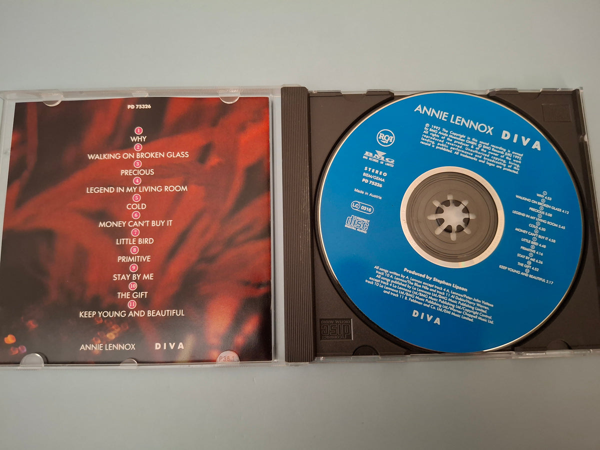 Annie Lennox - Diva - 1992 UK & Europe Original CD Album (RCA / BMG, PD 75326)