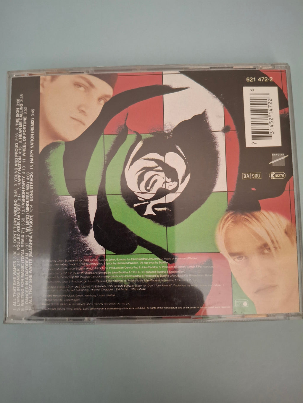 Ace Of Base - Happy Nation (U.S. Version) CD Album (1993, Cat No. 521 472-2)