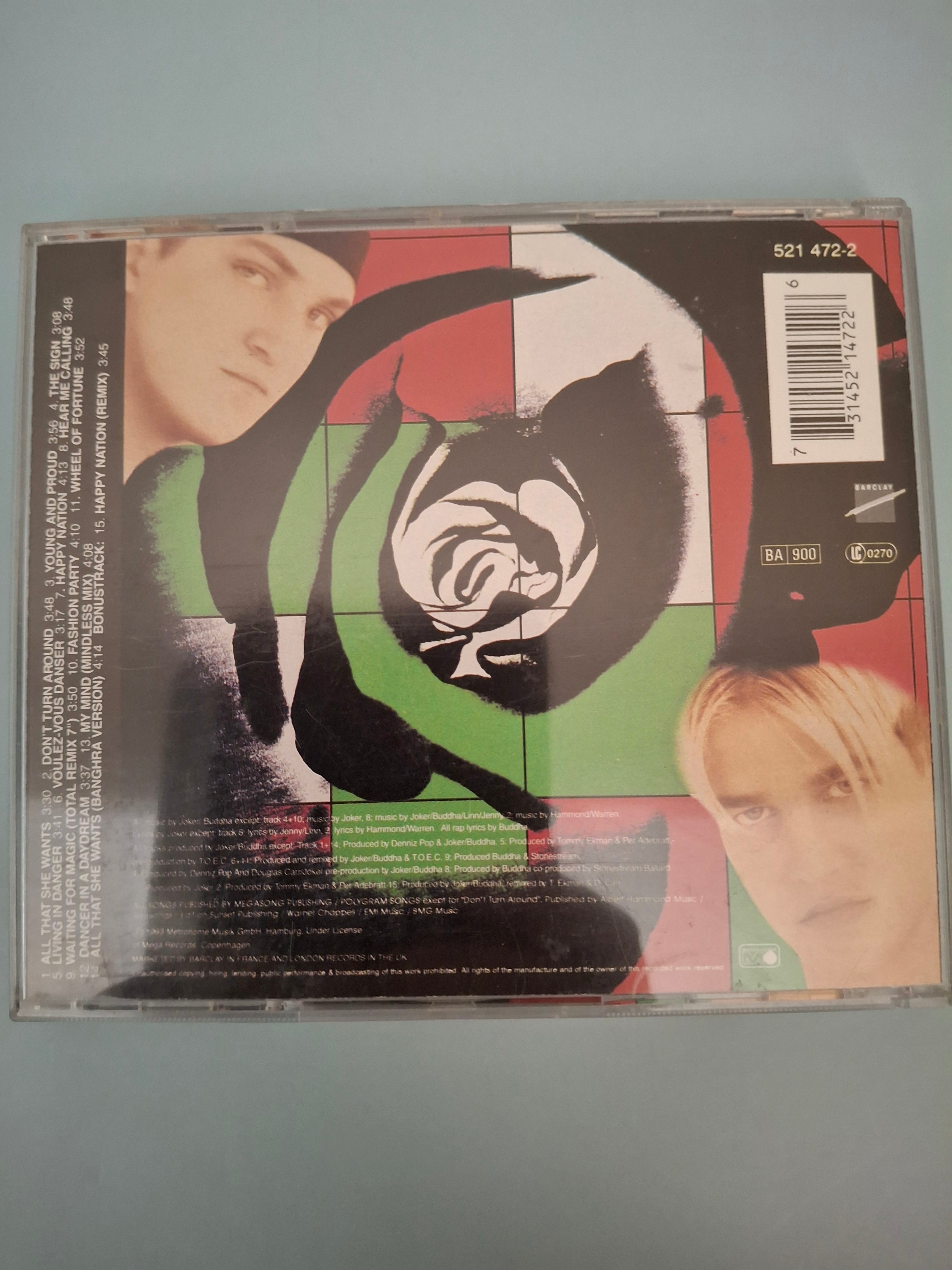 Ace Of Base - Happy Nation (U.S. Version) CD Album (1993, Cat No. 521 472-2)